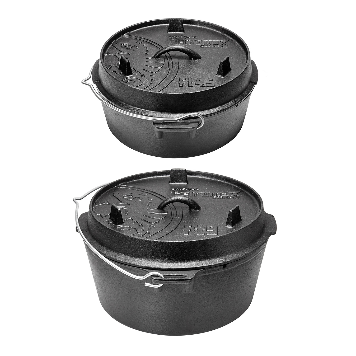 Petromax Feuertopf ohne Füße-Set (ft9-t und ft4.5-t)