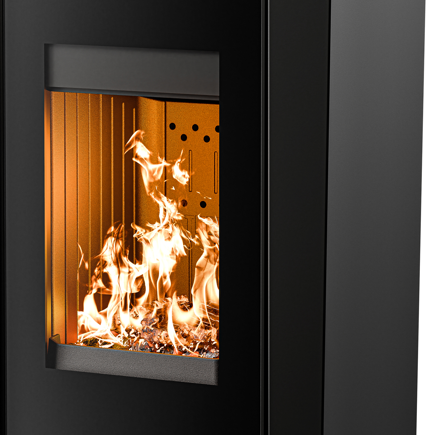 Thermorossi Creo Wood Kaminofen Stahl Schwarz Matt