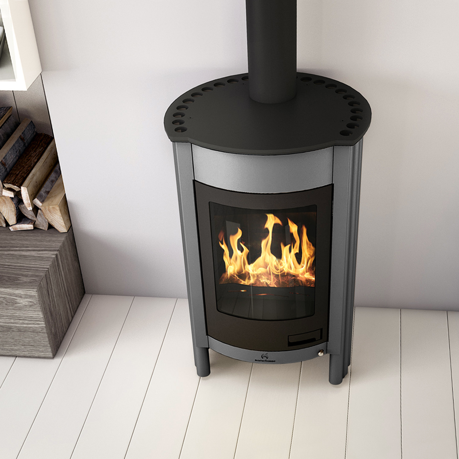Warmluftofen Masterflamme Medie I Grau Warmluftofen Masterflamme Medie I Grau