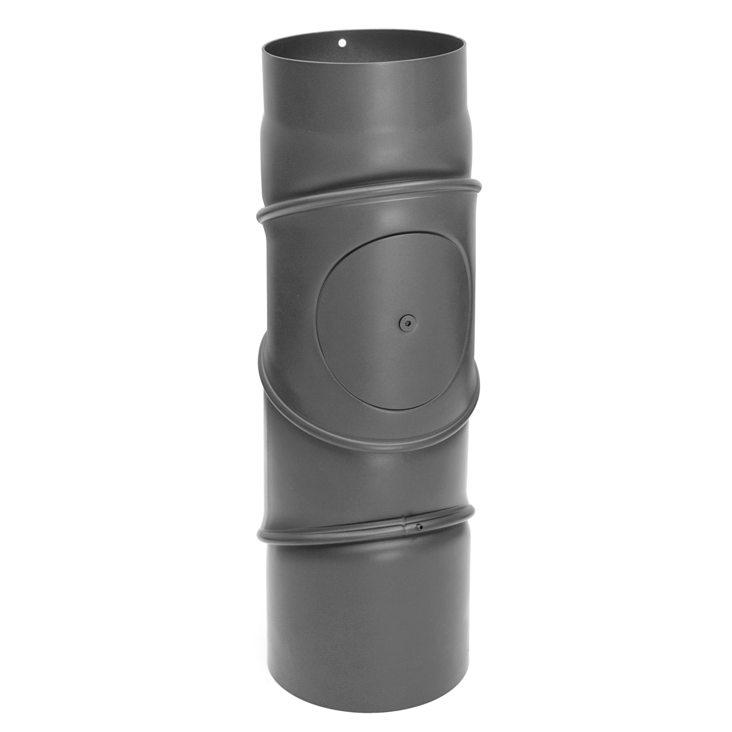 Raik Basic Rauchrohrmultibogen 150mm gussgrau mit Tür – 4teilig für Rauchrohr / Ofenrohr