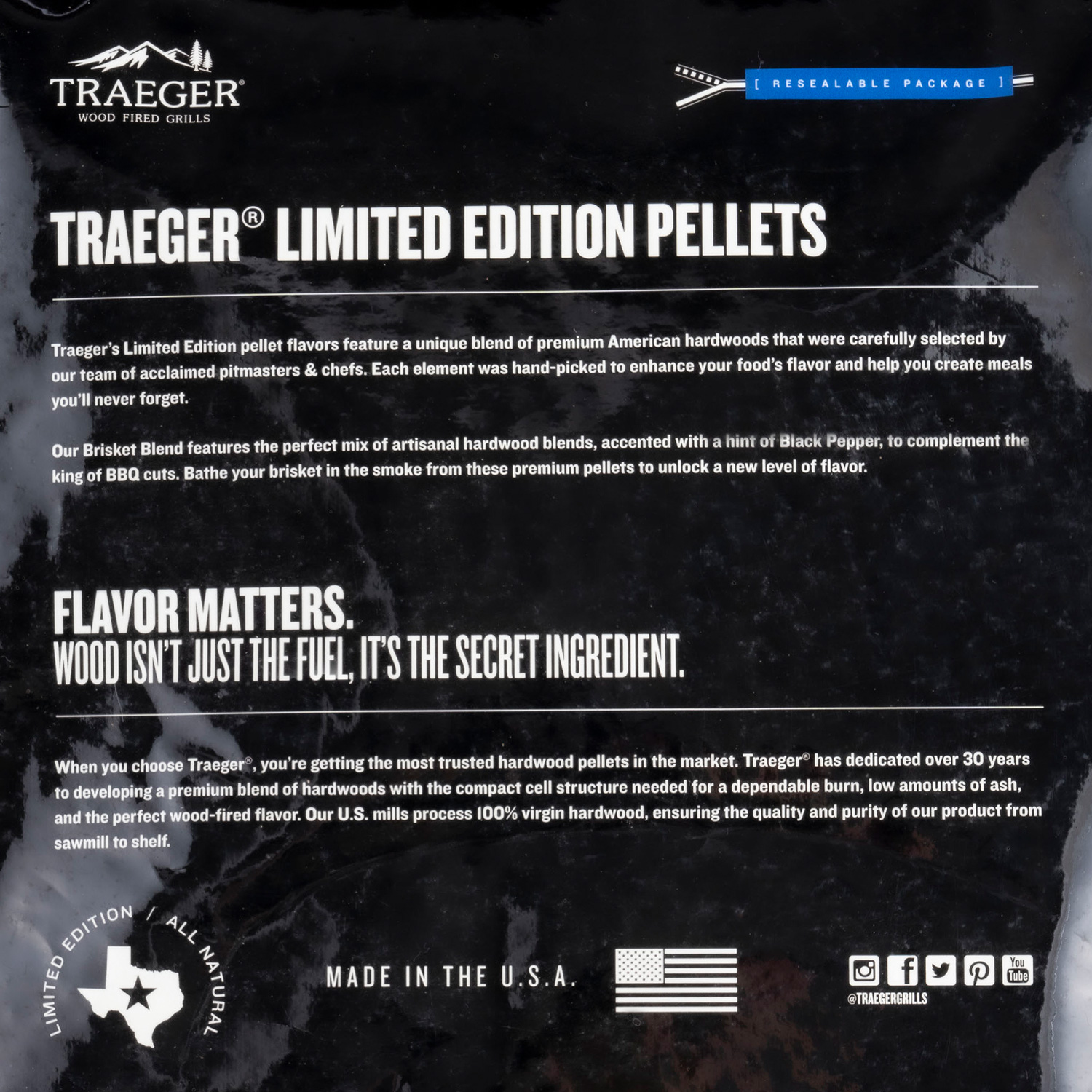 Traeger Hartholzpellets Brisket Blend 8 kg Traeger Hartholzpellets Brisket Blend 8 kg