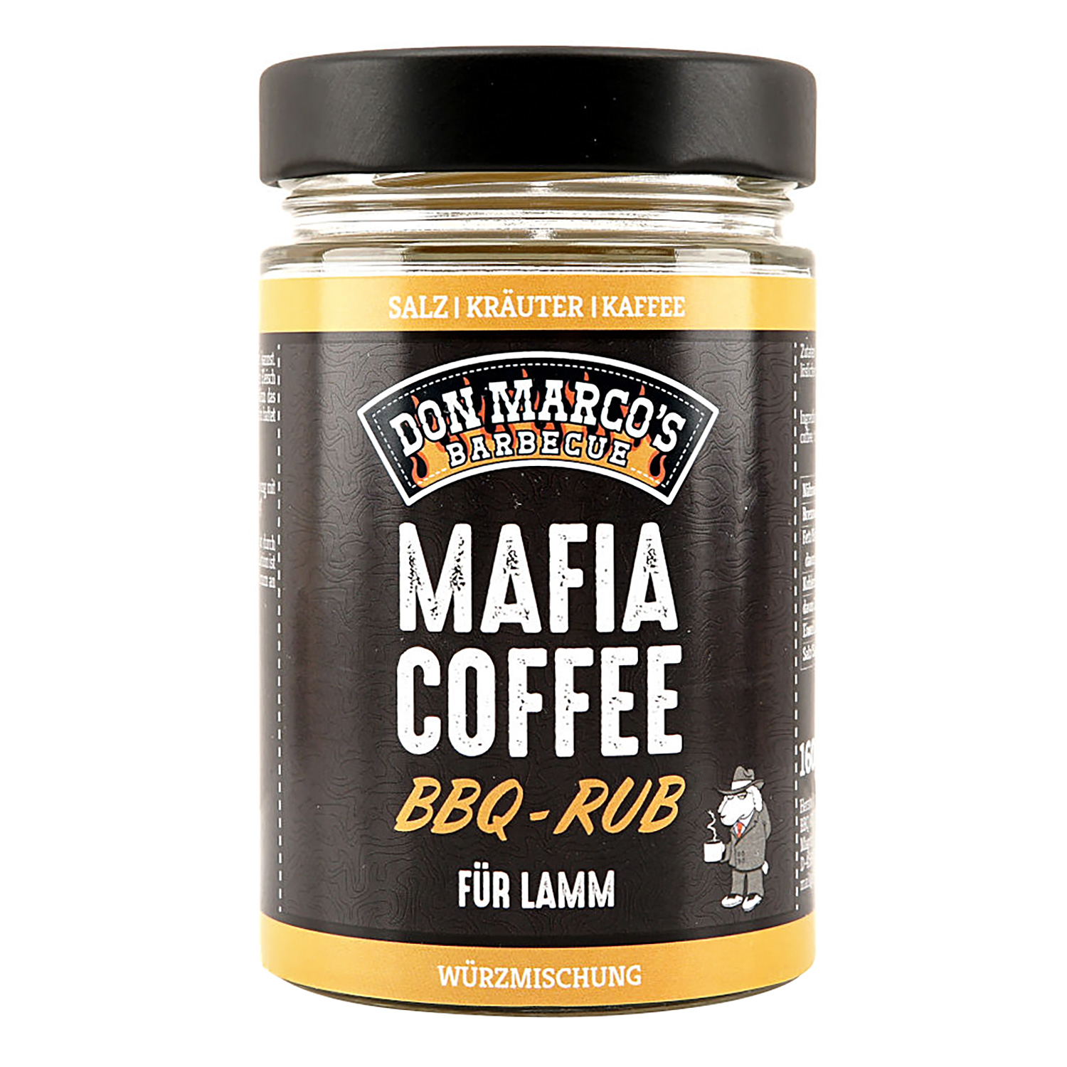 Don Marco's Rub Mafia Coffee Rub 160g Glas