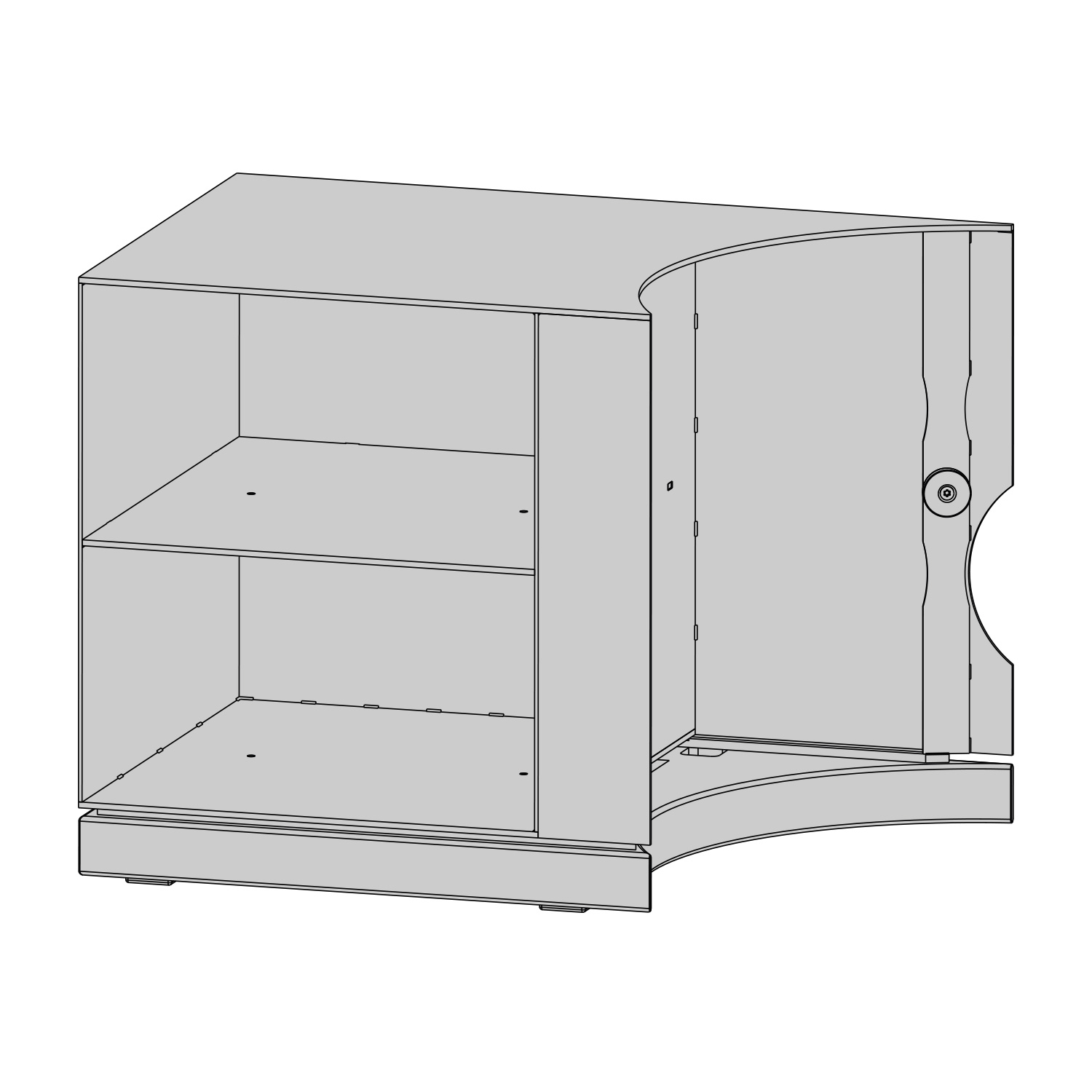 Austroflamm Lux Beistellbox links 36 cm