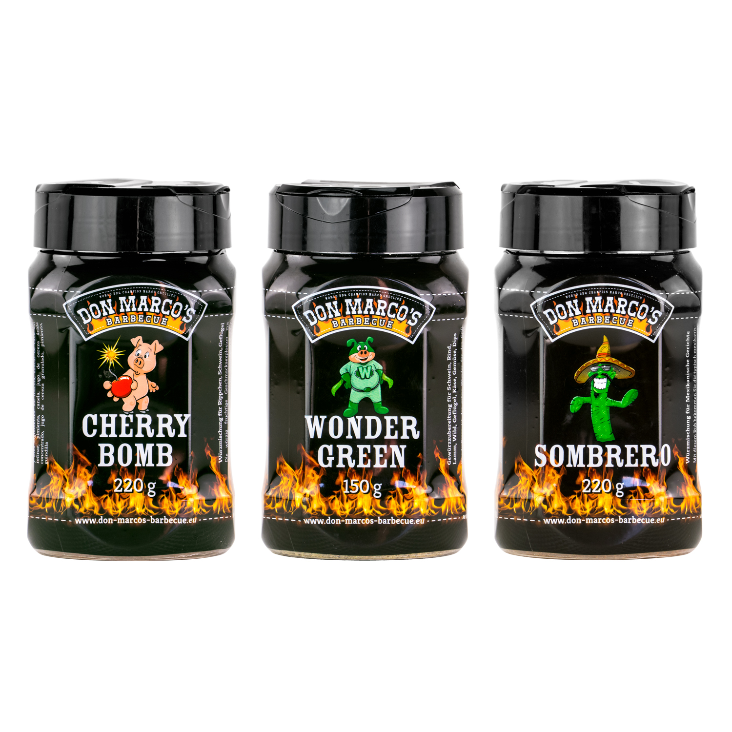 Don Marco´s Rub-Set: Cherry Bomb, Wonder Green & Sombrero