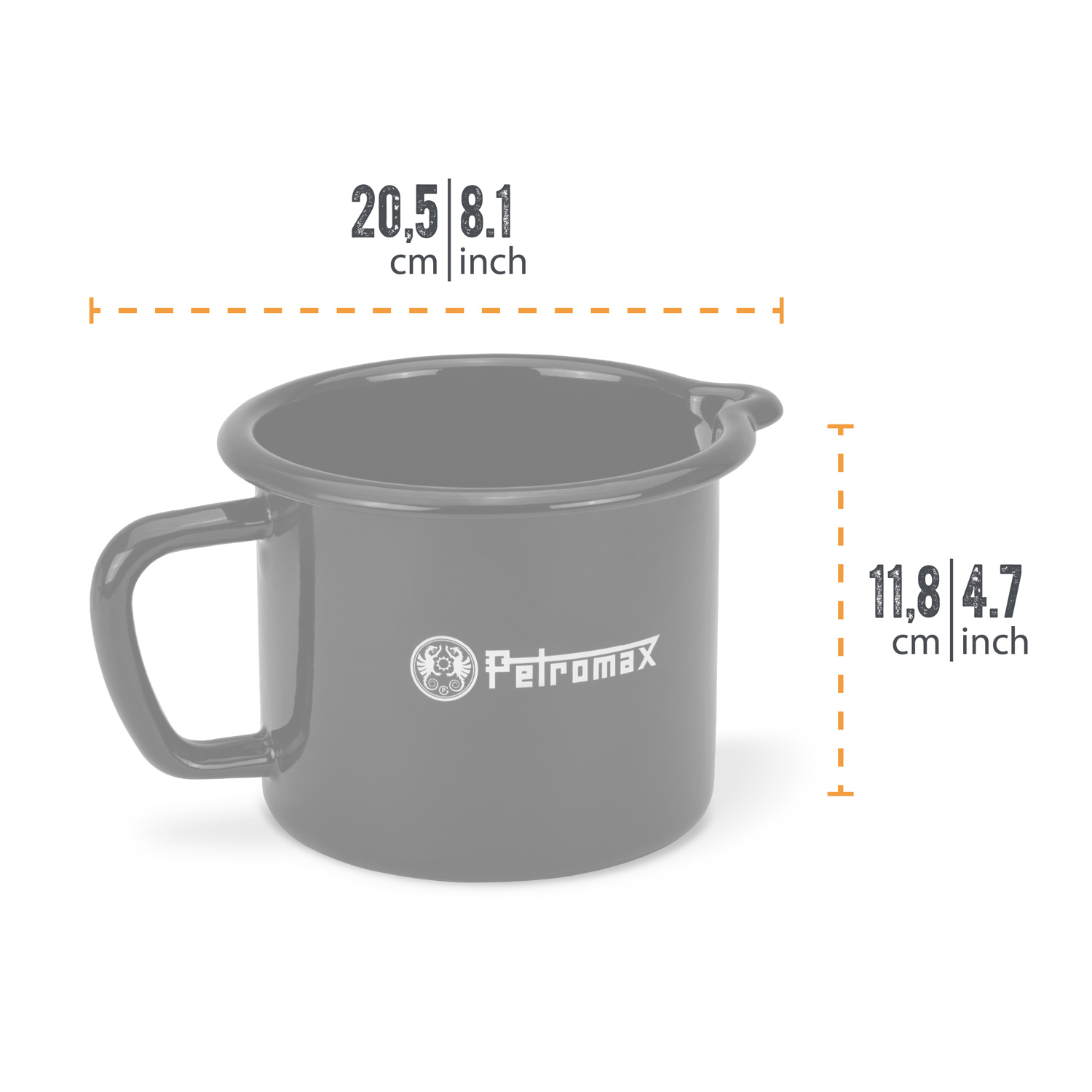 Petromax Emaille-Milchtopf Schwarz 1,4 Liter Petromax Emaille-Milchtopf Schwarz 1,4 Liter