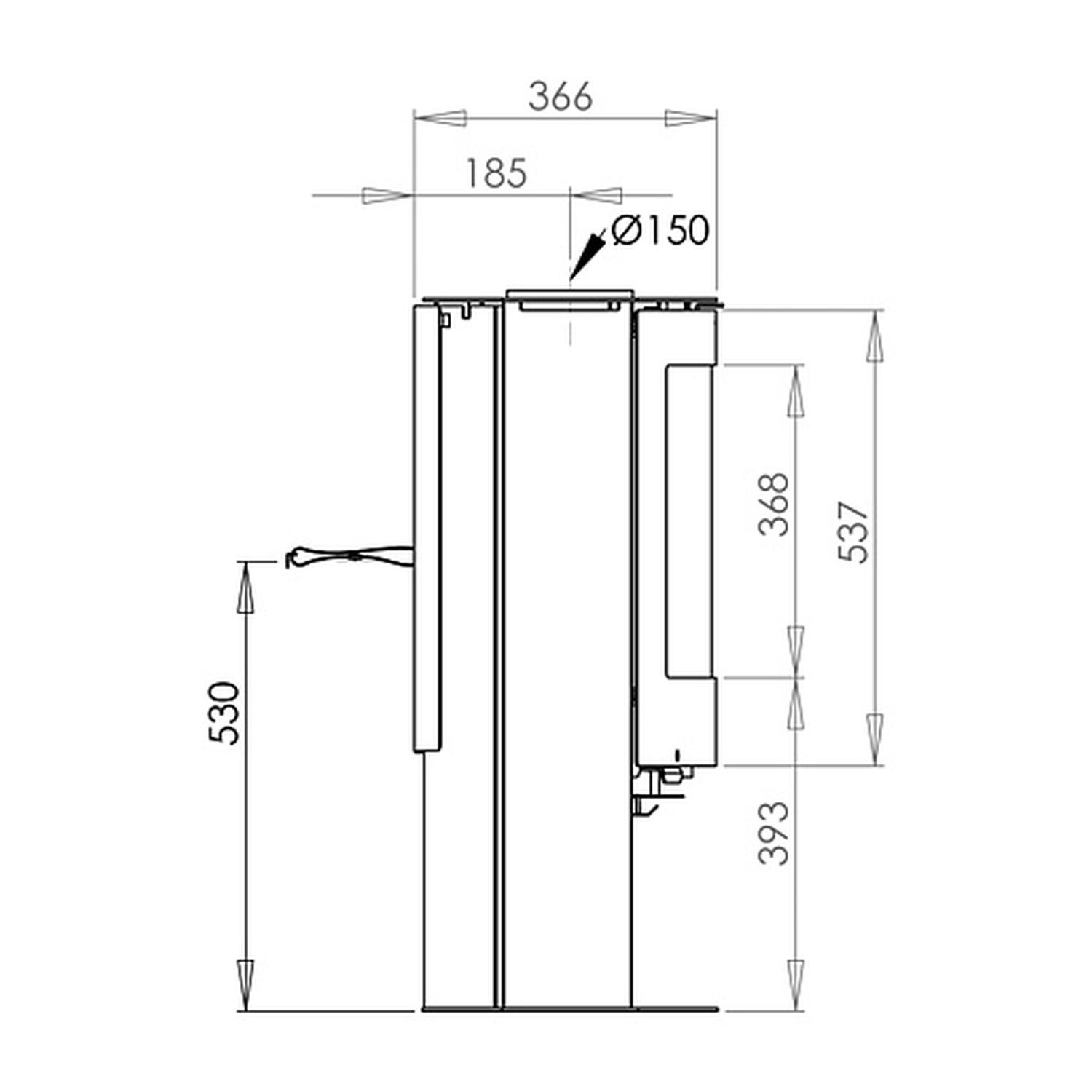 Aduro 15.2 Kaminofen Schwarz