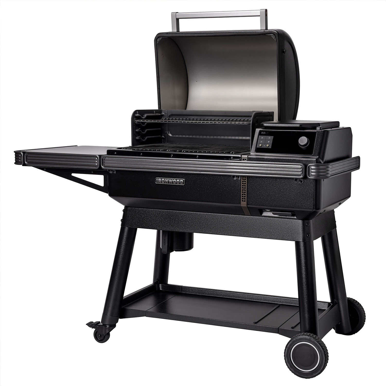 Traeger Ironwood inkl. Abdeckhaube, klappbare Frontablage & 9kg Pellets