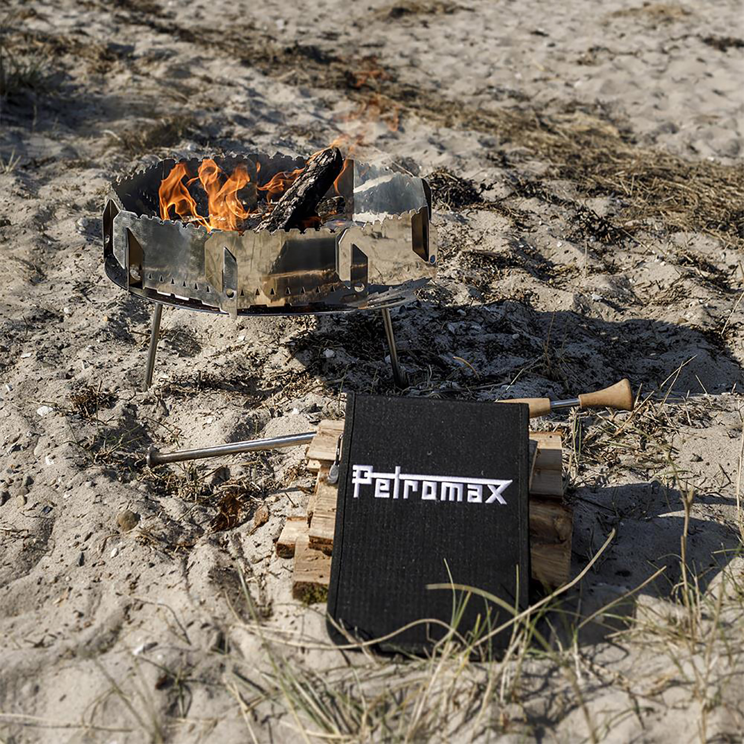 Petromax Steck-Windschutz für Feuerstellen