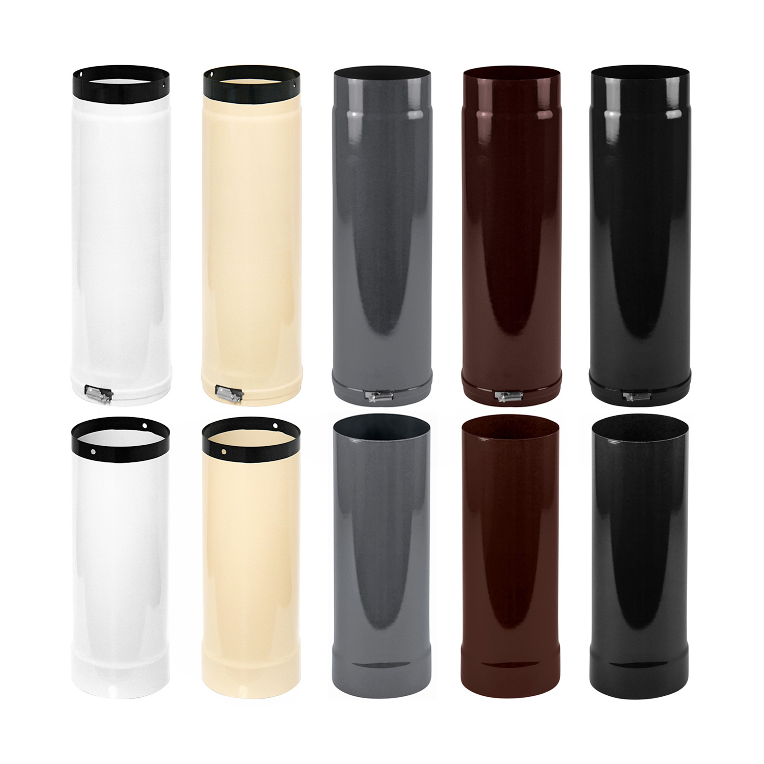 Raik Rauchrohr / Ofenrohr Emaille 150mm - Teleskoprohr Schwarz Raik Rauchrohr / Ofenrohr Emaille 150mm - Teleskoprohr Schwarz