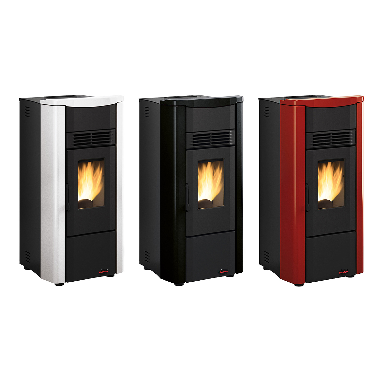 Extraflame Giusy Plus EVO 2.0 Pelletofen Stahl Weiß