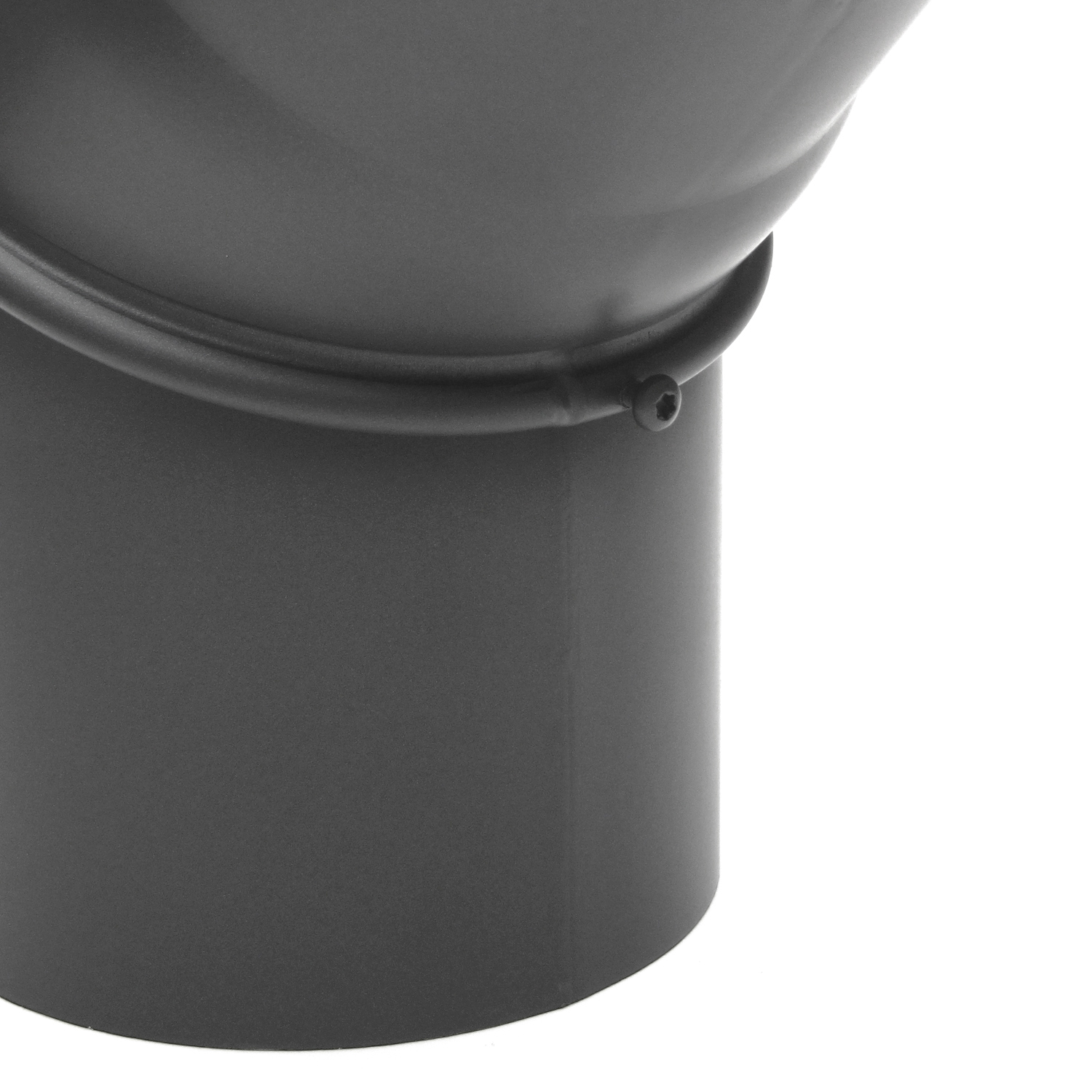 Raik Basic Rauchrohrbogen 150mm gussgrau 0–45° ohne Tür für Rauchrohr / Ofenrohr