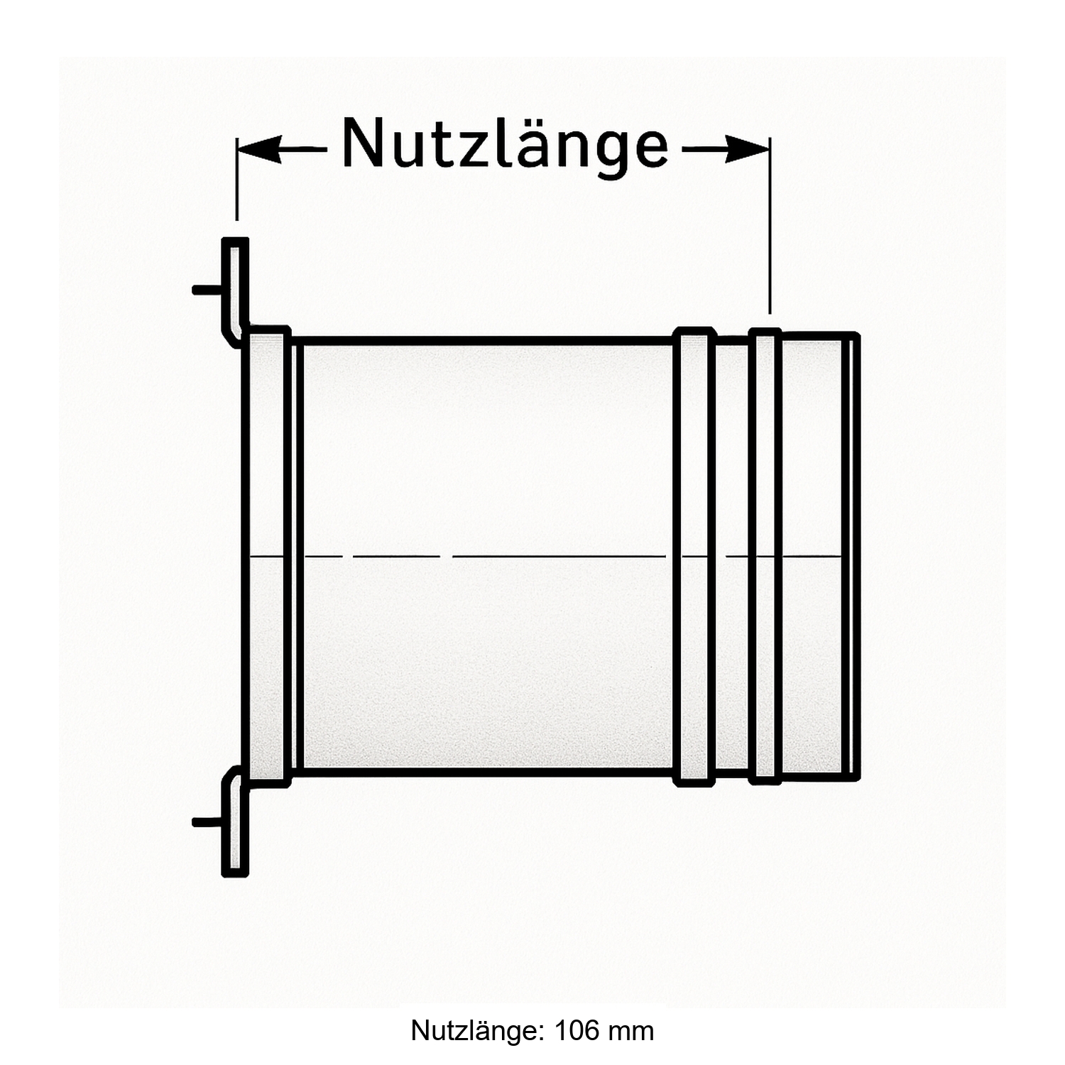Schiedel PRIMA PLUS Anschluss Ø150 mm für T-Stück einwandig matt