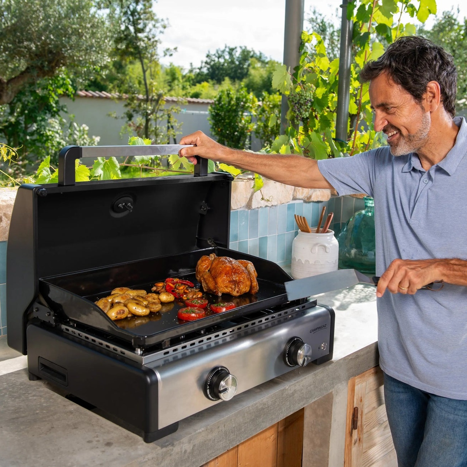 Campingaz Premium Plancha-Spatel Edelstahl