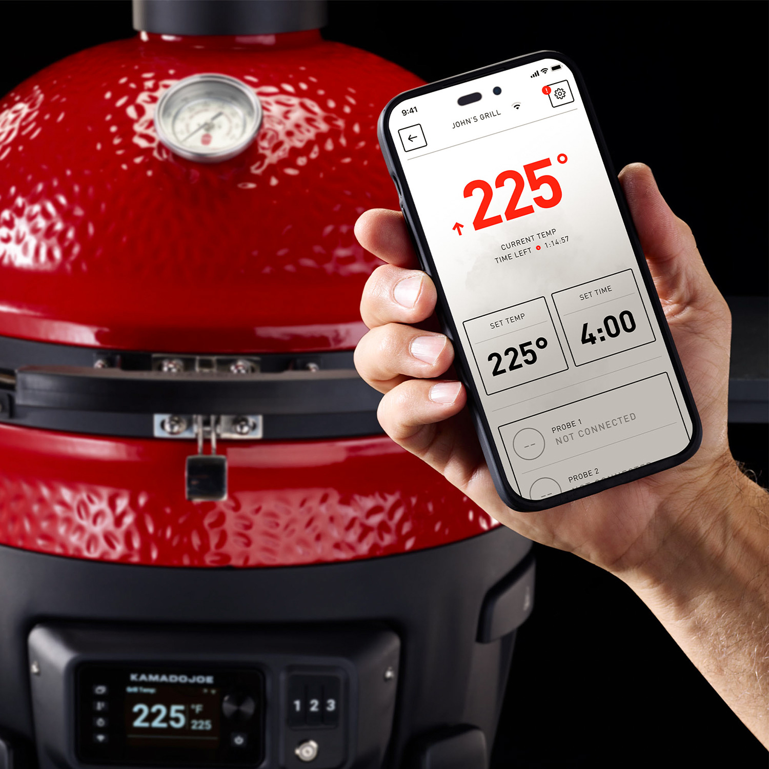Kamado Joe Konnected Big Joe Digitaler Keramikgrill und Smoker
