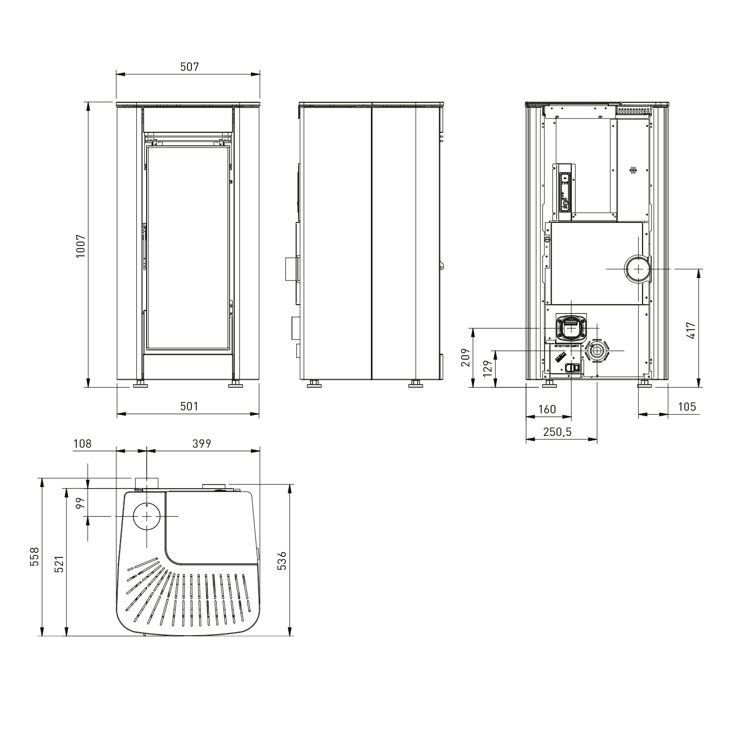 Extraflame Evolution Line Ilary Plus Pelletofen Stahl Weiß Extraflame Evolution Line Ilary Plus Pelletofen Stahl Weiß