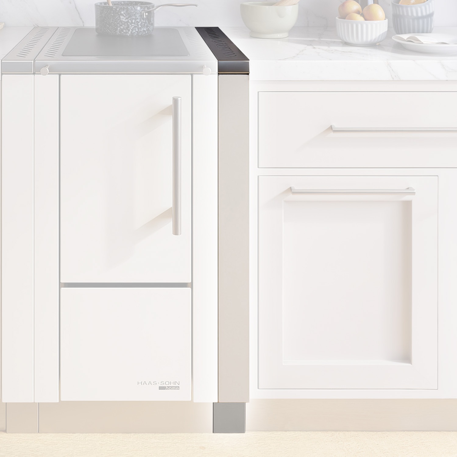 Haas+Sohn Abstandsleiste HS 40 rechts, weiss