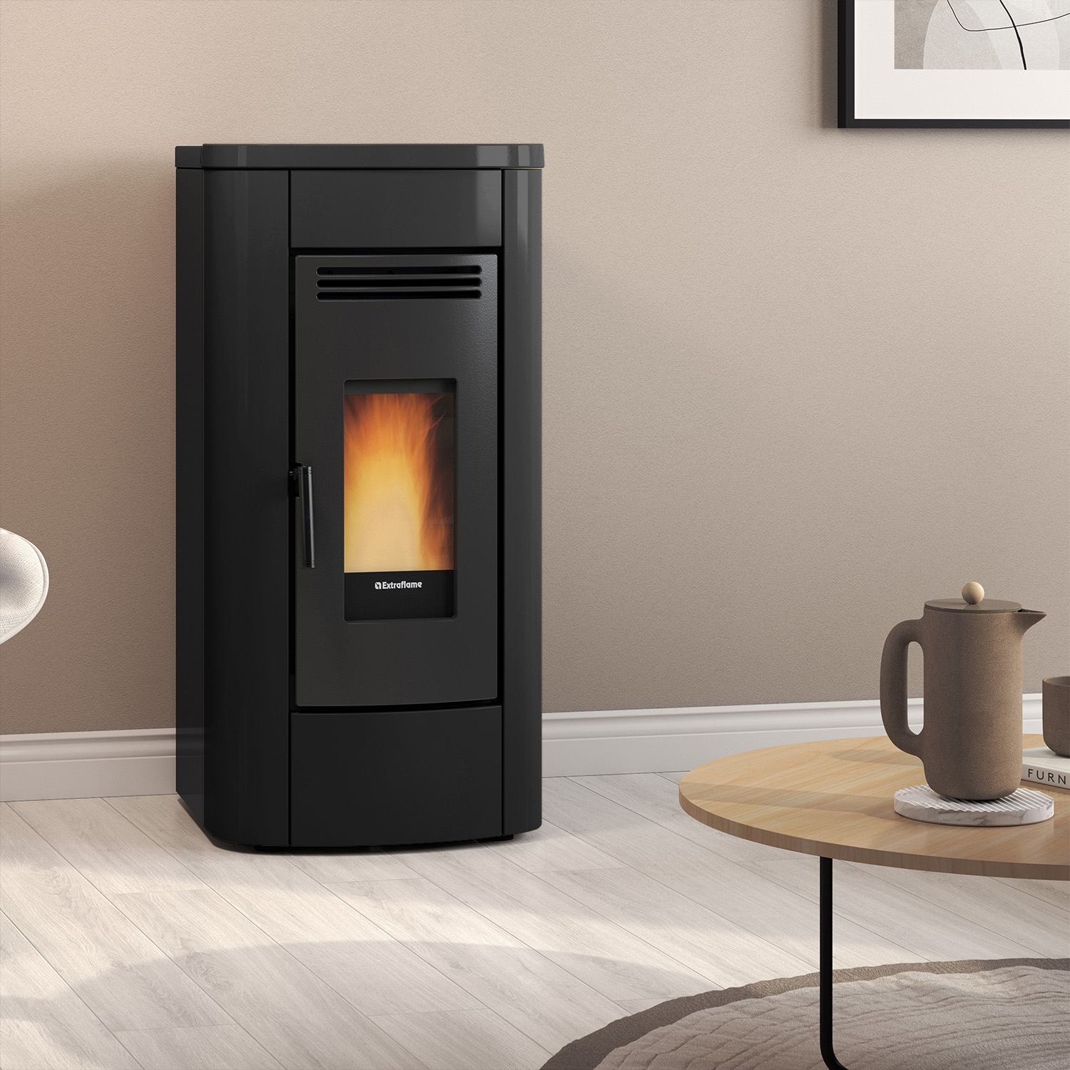 Extraflame Klaudia 5.0 Evo Pelletofen Schwarz Extraflame Klaudia 5.0 Evo Pelletofen Schwarz