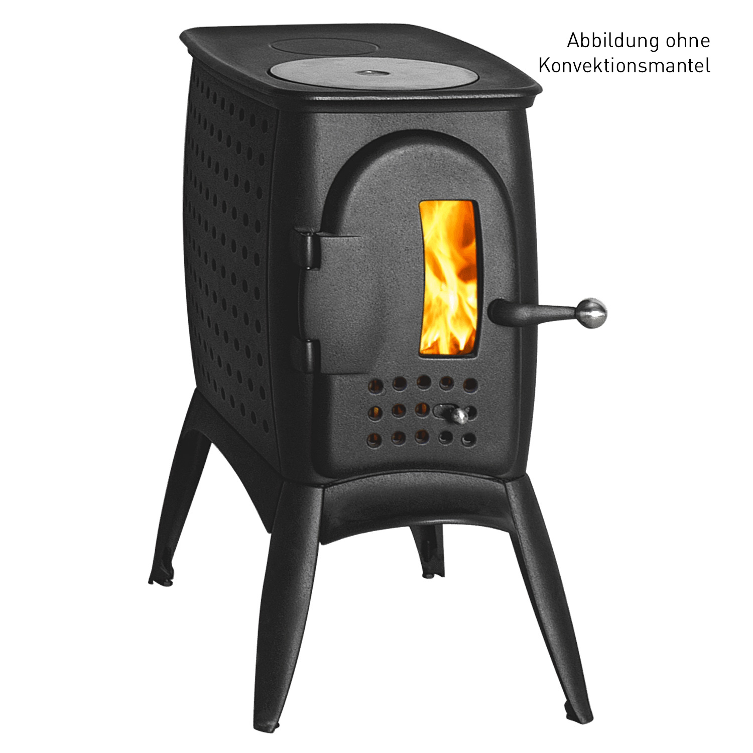 Austroflamm G1 Kaminofen Gusseisen Anthrazit mit Konvektionsmantel Austroflamm G1 Kaminofen Gusseisen Anthrazit mit Konvektionsmantel