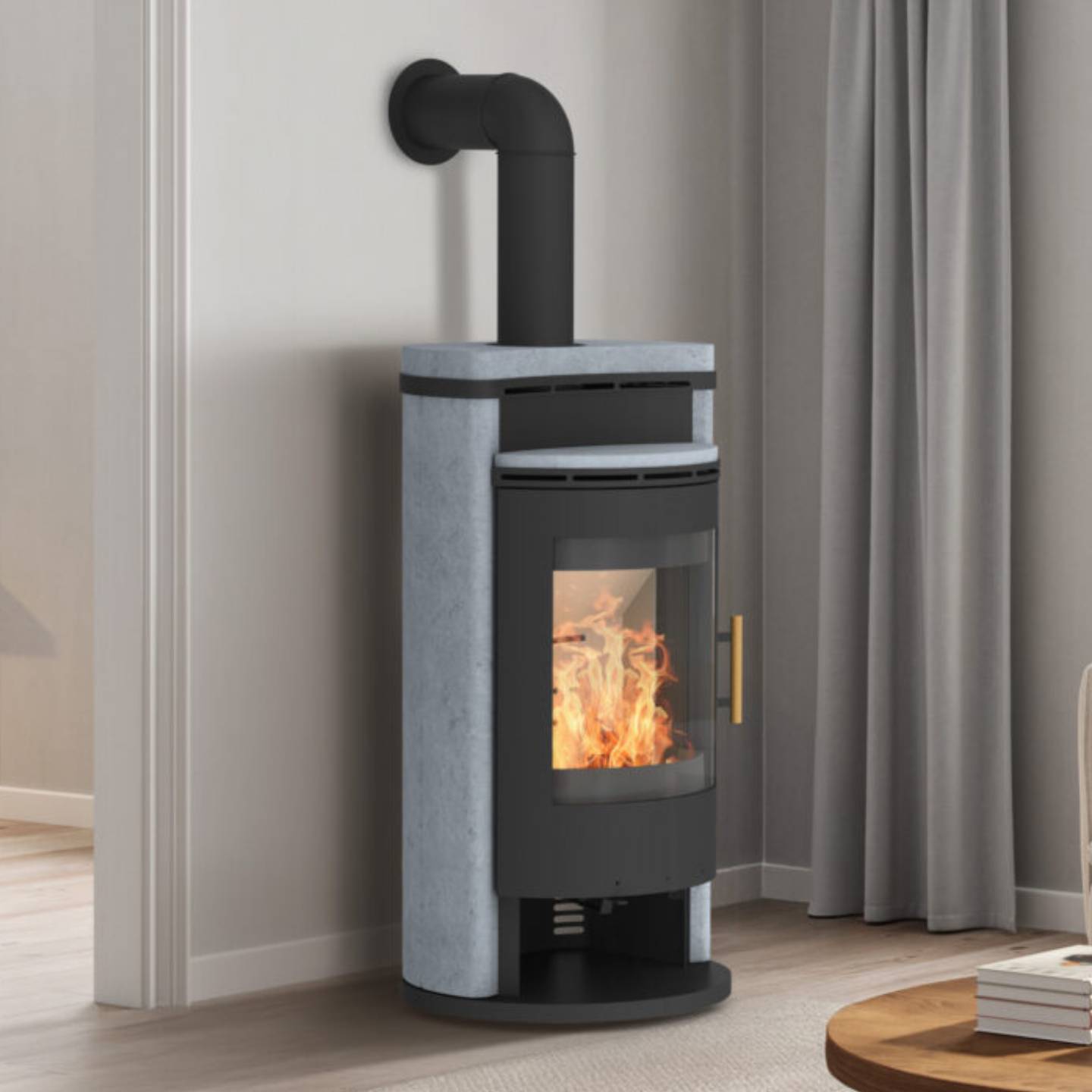 Königshütte SAROS Kaminofen 8 kW Naturstein Serpentin