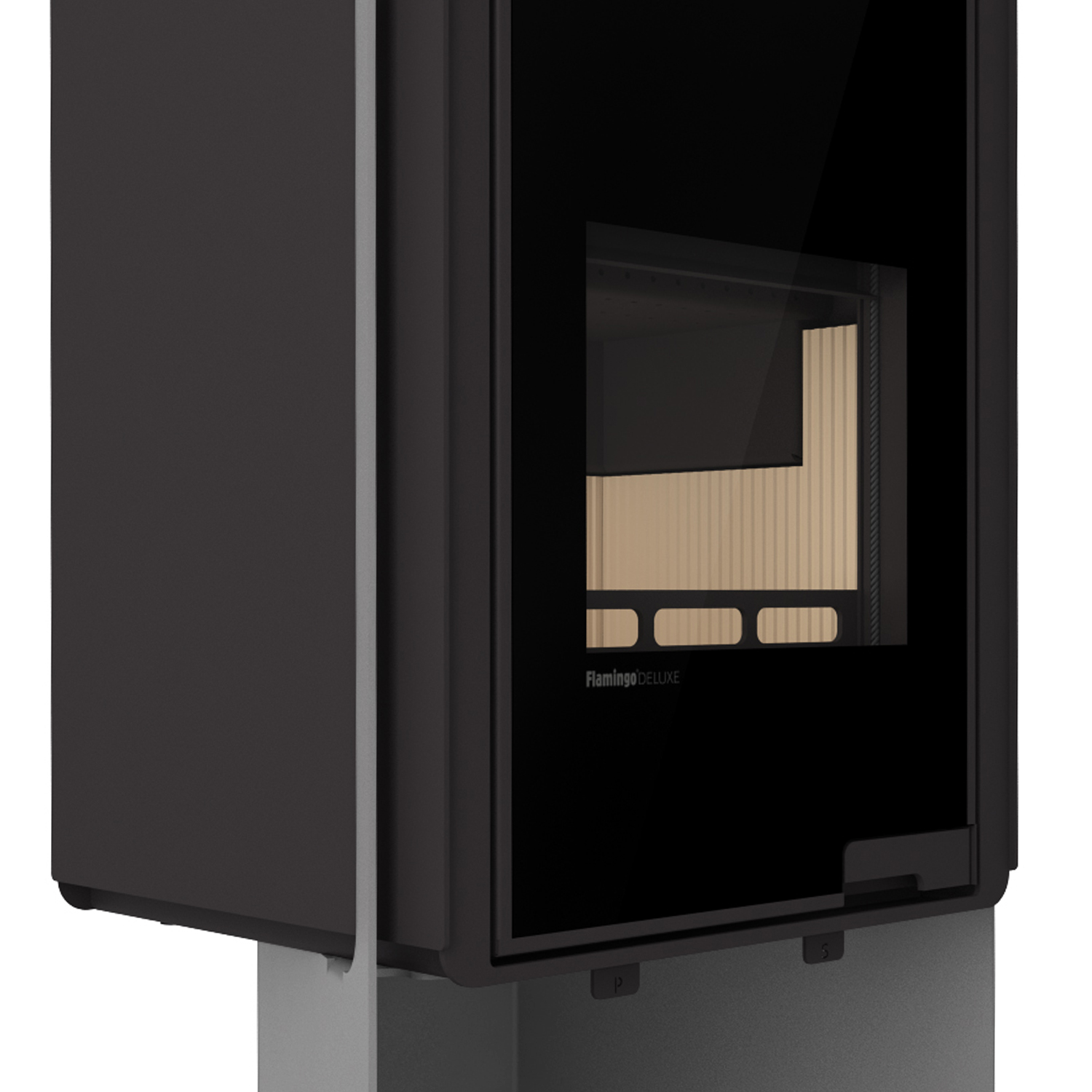 HS Flamingo Deluxe Pulau Kaminofen Grau