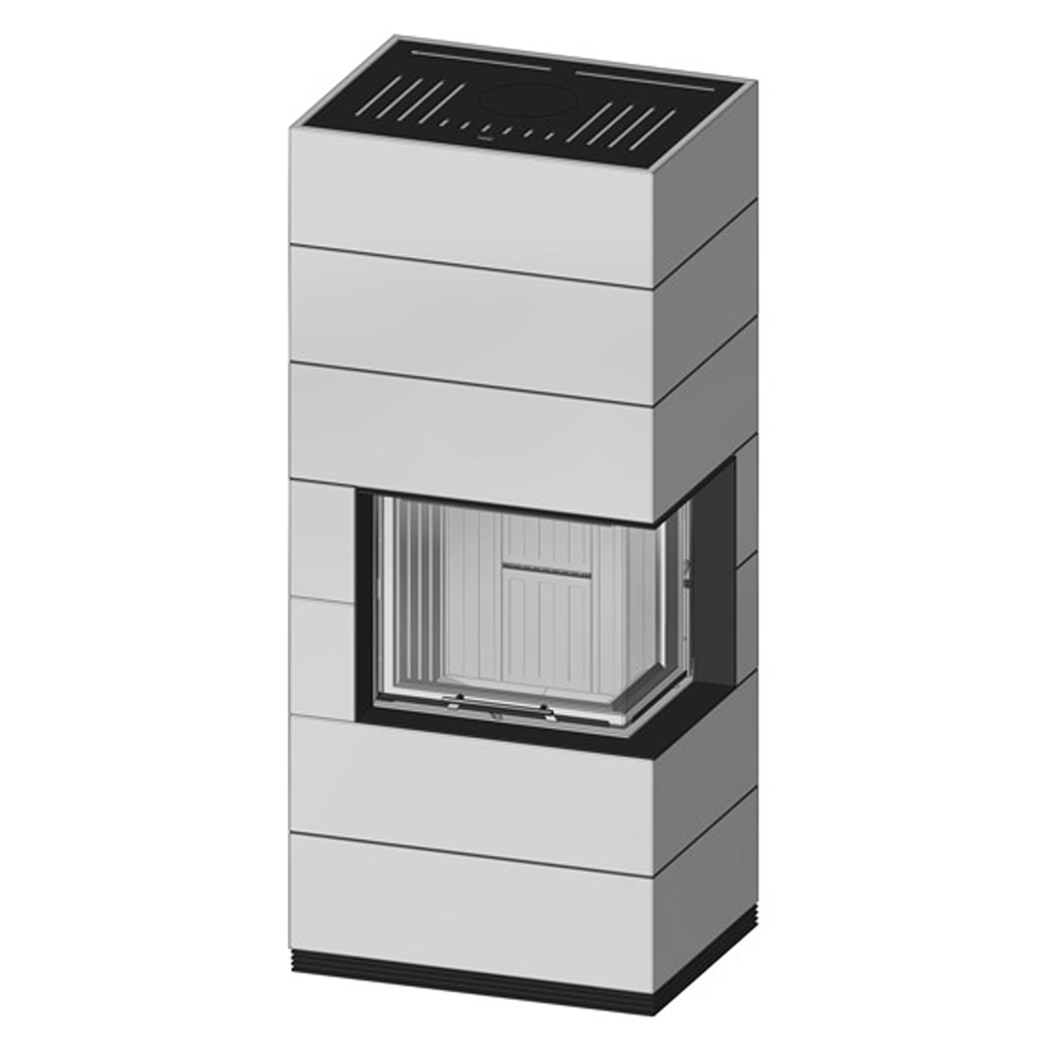 Spartherm wasserführender Kaminbausatz SIM 2/3 Varia 2R 55h-4S H2O Feinbeton