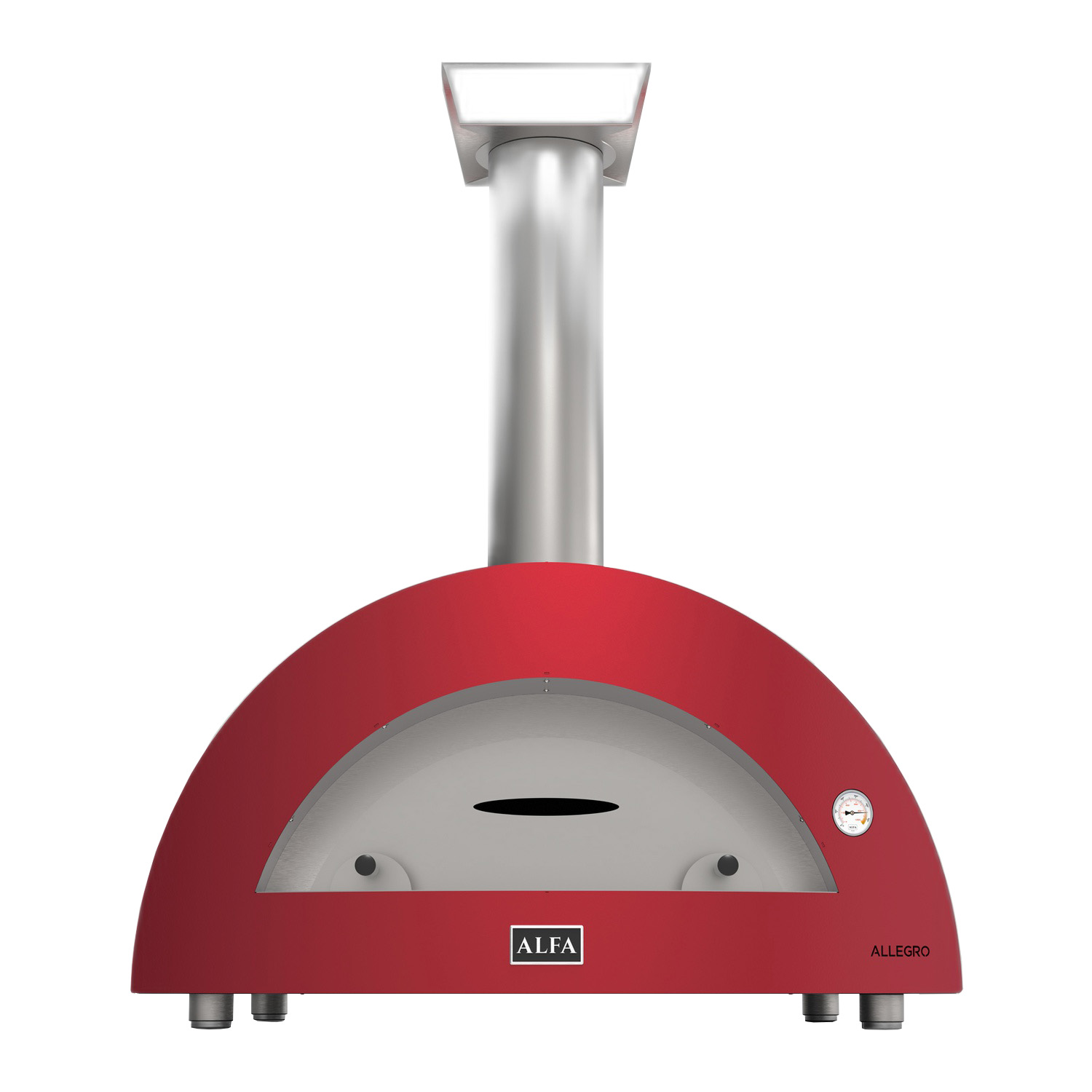 Alfa Moderno 5 Pizze Pizzaofen Holz Antik Rot