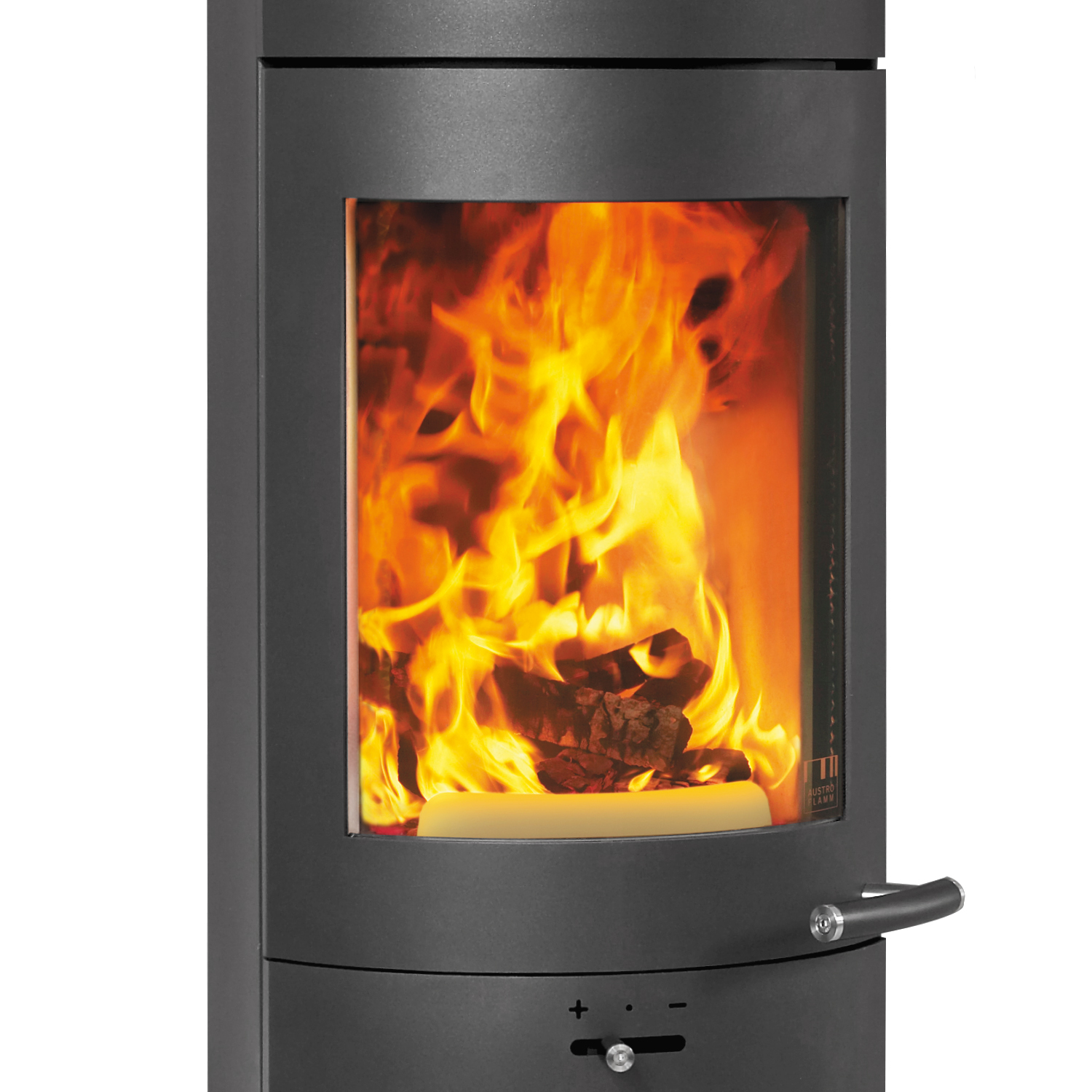 Austroflamm Tower Xtra 2.0 Kaminofen Stahl gussgrau, RR oben oder hinten