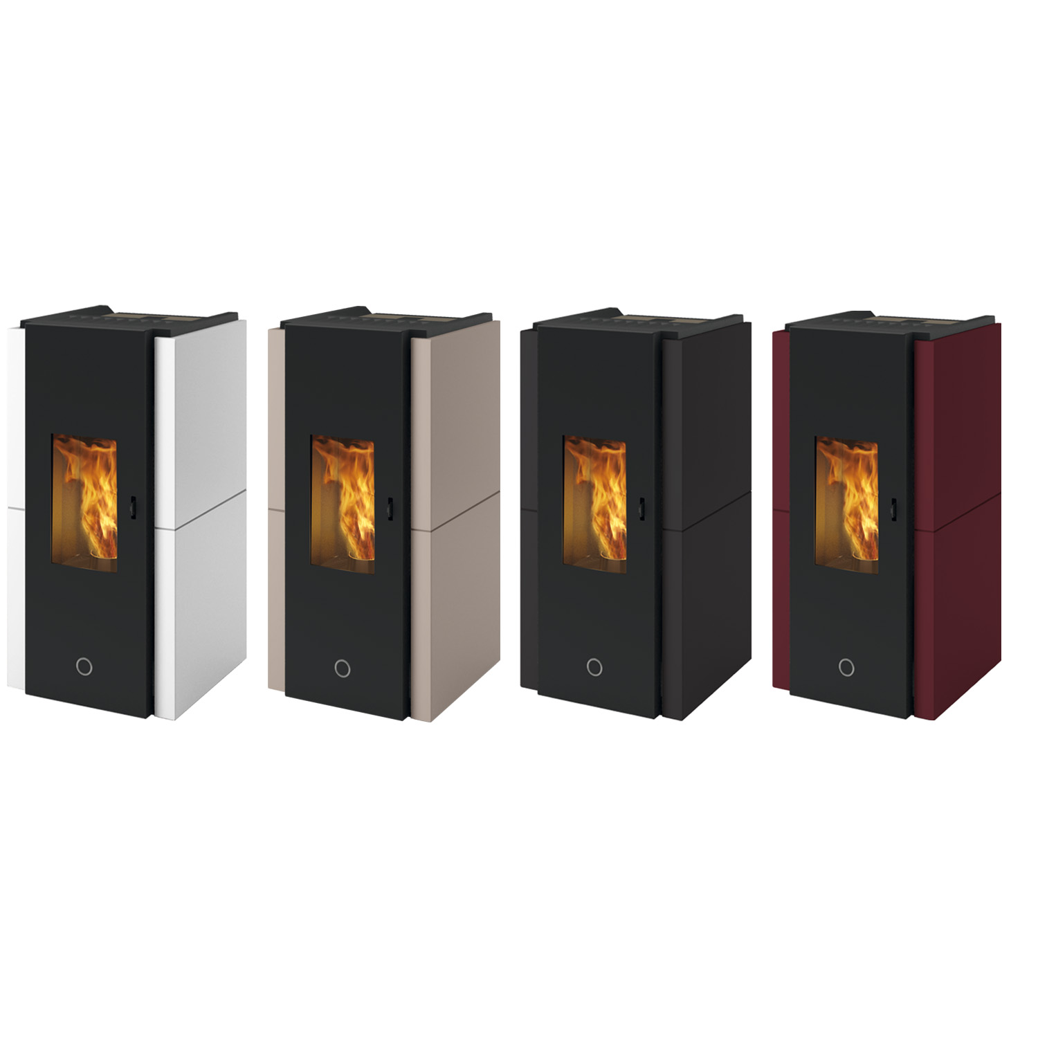 EK63 Zone 80 Evo Pelletofen Stahl Mattschwarz