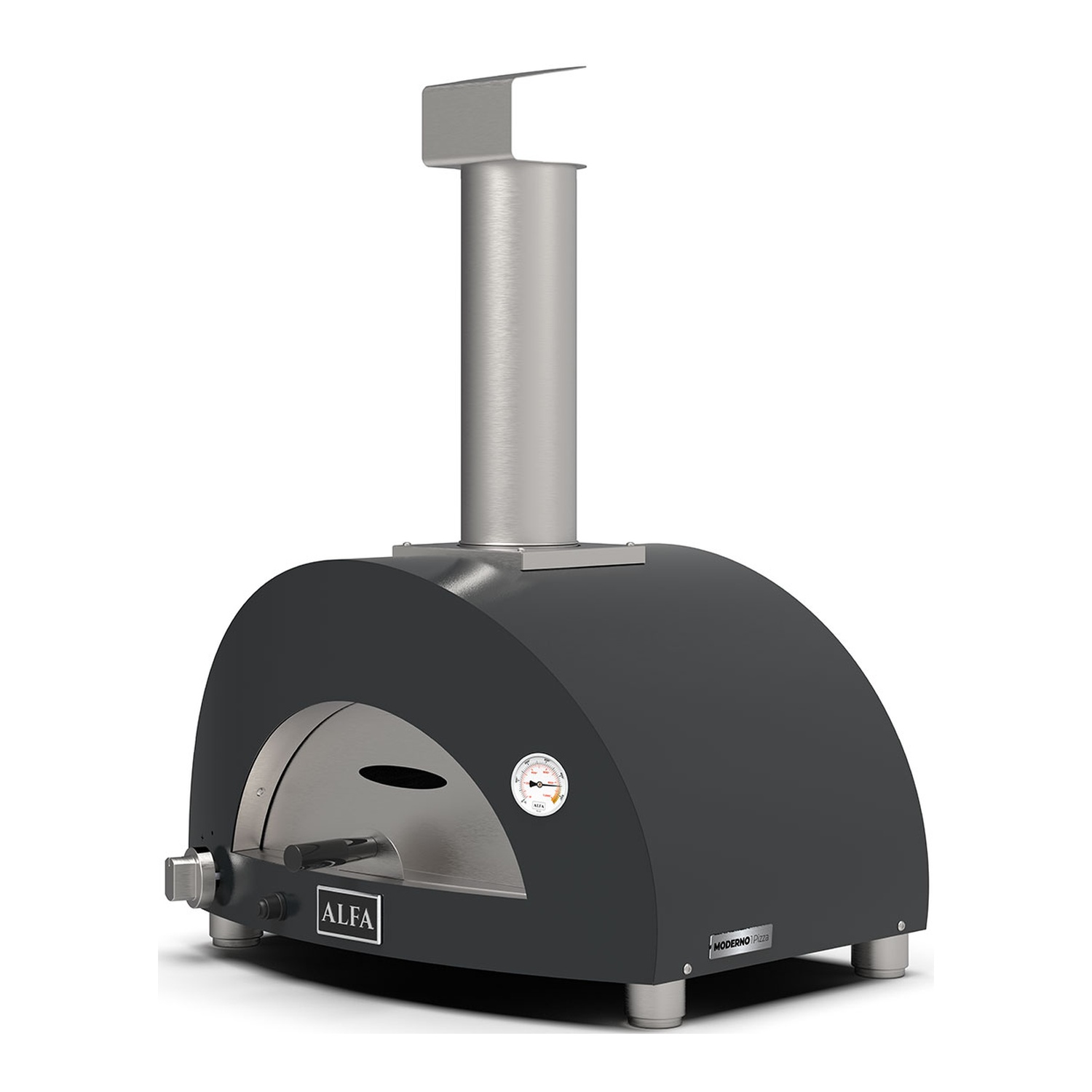 Alfa Moderno 1 Pizza Gas-Pizzaofen schiefergrau 50 mBar
