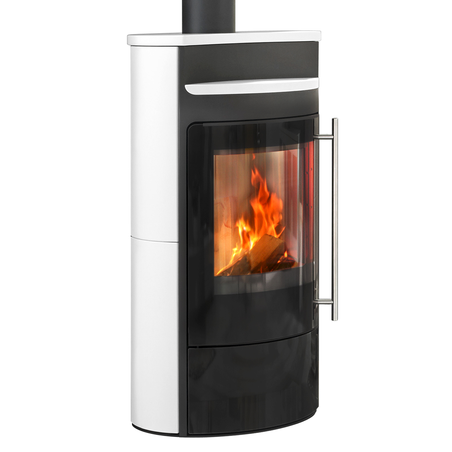 Olsberg Tecapa II Compact Kaminofen Glastür / Keramik Schneeweiß