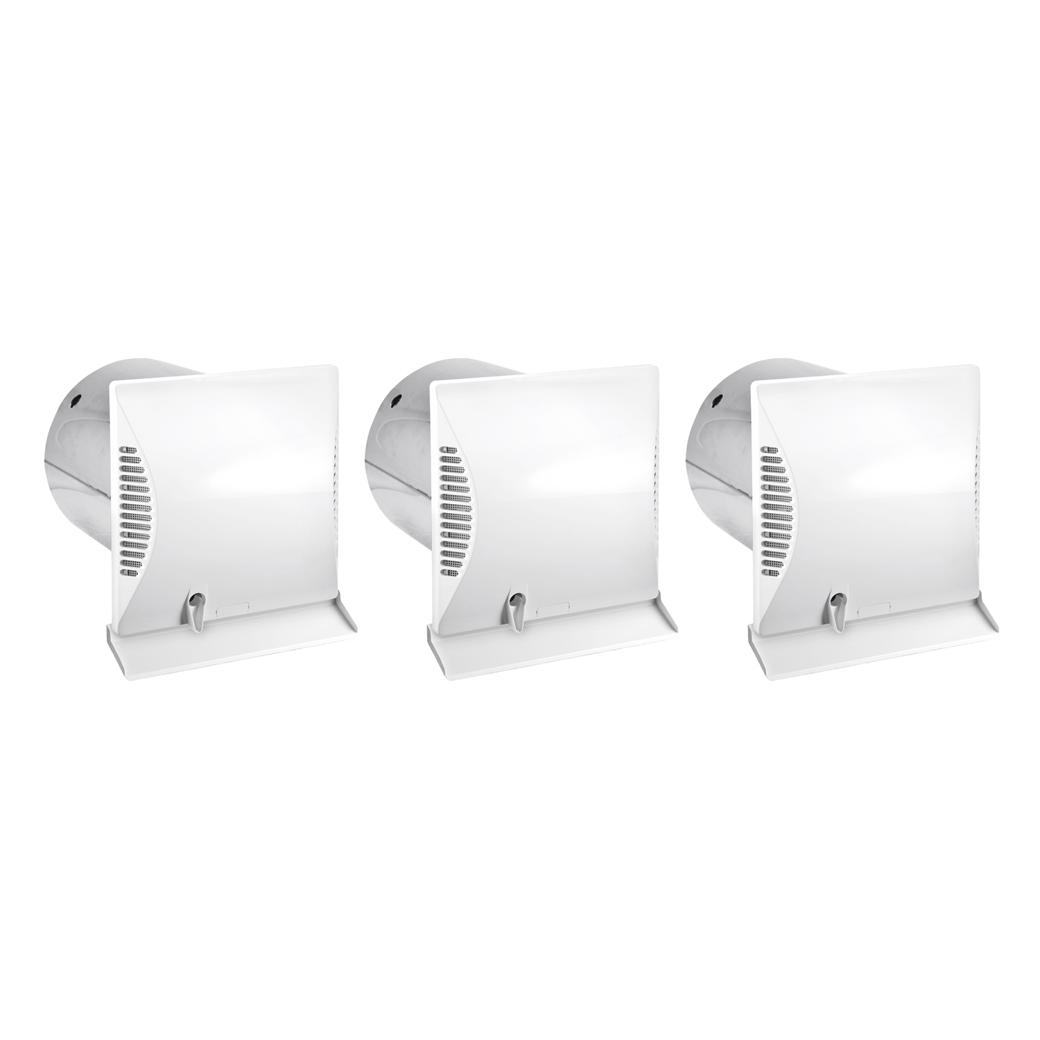 Dimplex DL 50 WE2 Wohnraumlüftungsgerät + DL 50 R Wandhülse rund - 3er Set