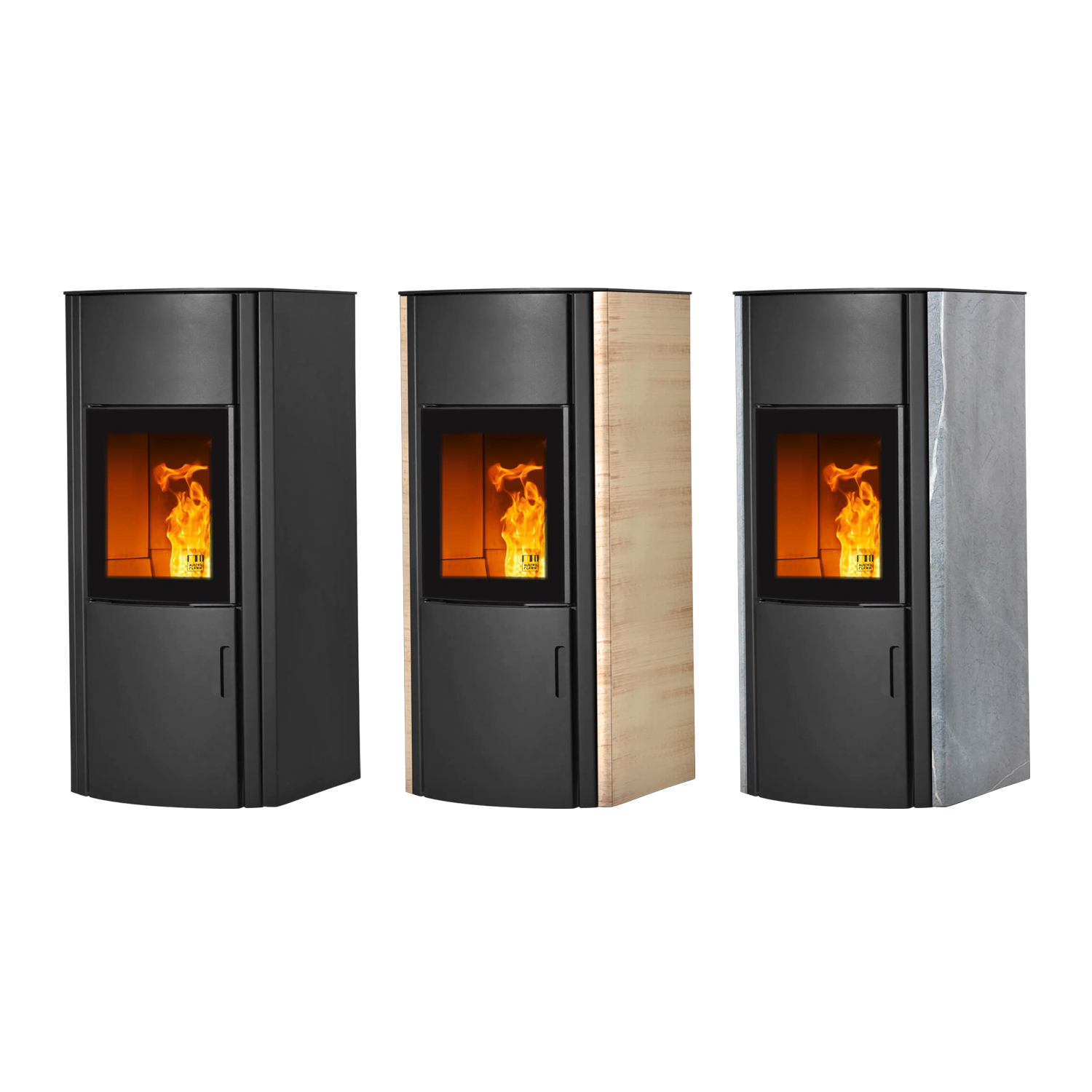 Austroflamm Polly 2.0 Pelletofen Keramik Vanilla Caramel + 450 kg Pellets gratis