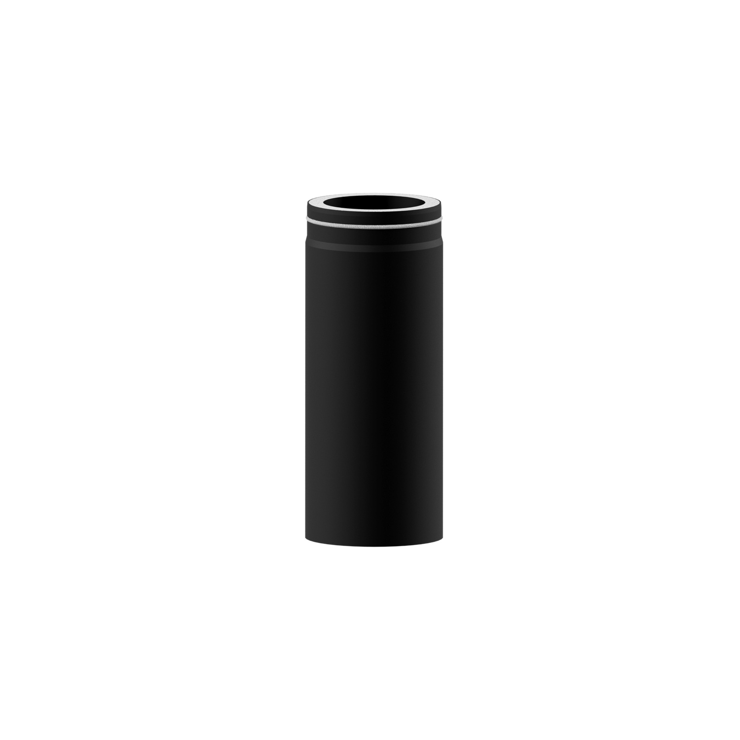 Raik Lifestyle DUO Längenelement 120mm schwarz L: 500mm für Rauchrohr / Ofenrohr