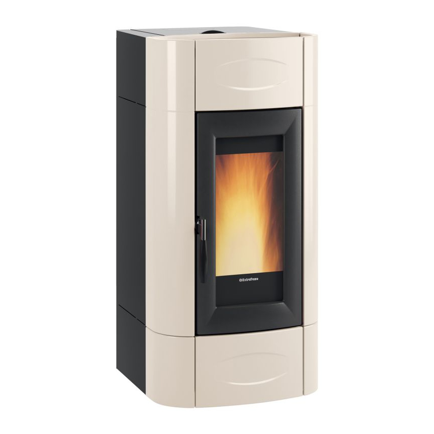 Extraflame Evolution Line ISIDORA IDRO H20 5.0 wassergeführter Pelletofen Elfenbein