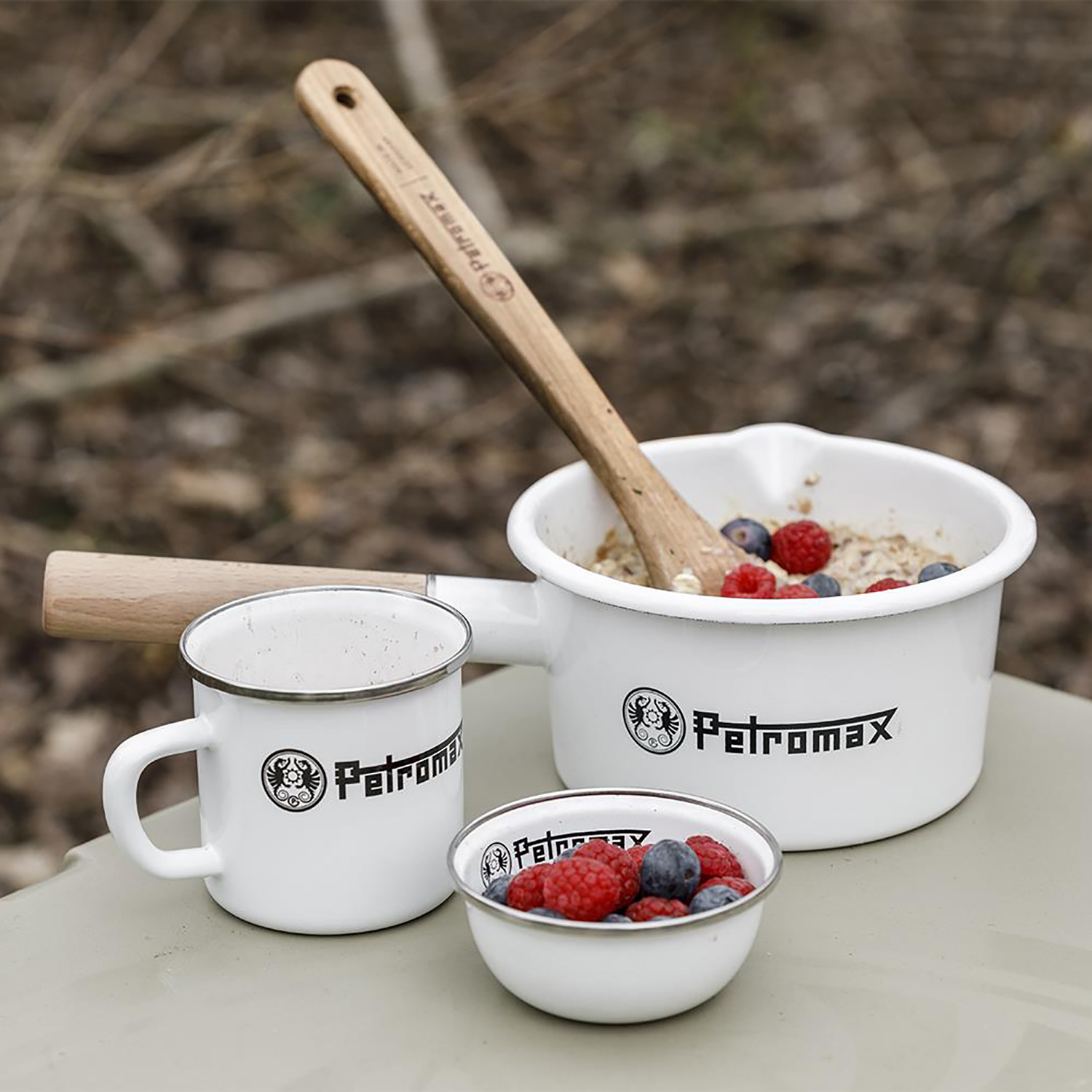 Petromax Emaille-Stieltopf Weiß 1 Liter Petromax Emaille-Stieltopf Weiß 1 Liter