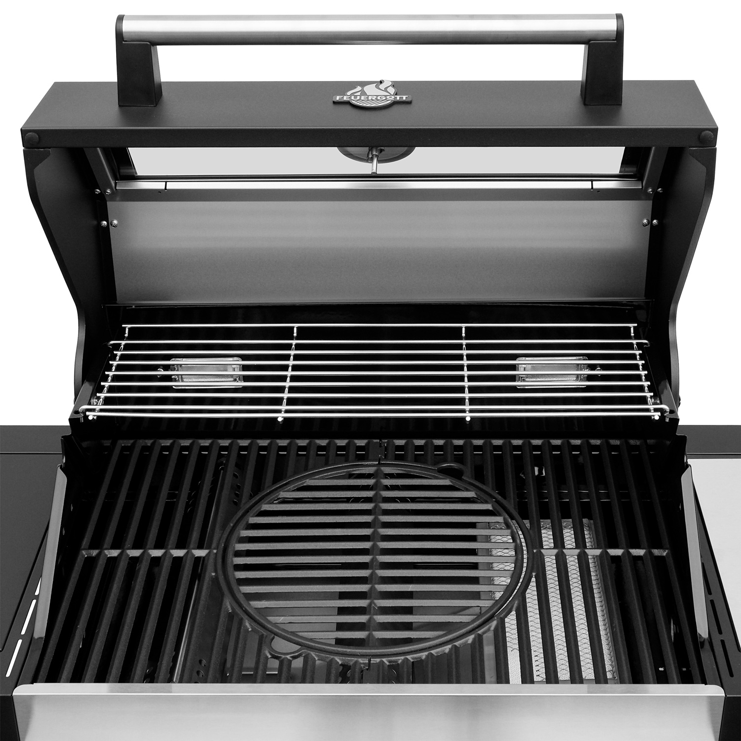 FEUERGOTT Gas-Grillstation Hektor 3B-S inkl. Abdeckhaube + Drehspieß