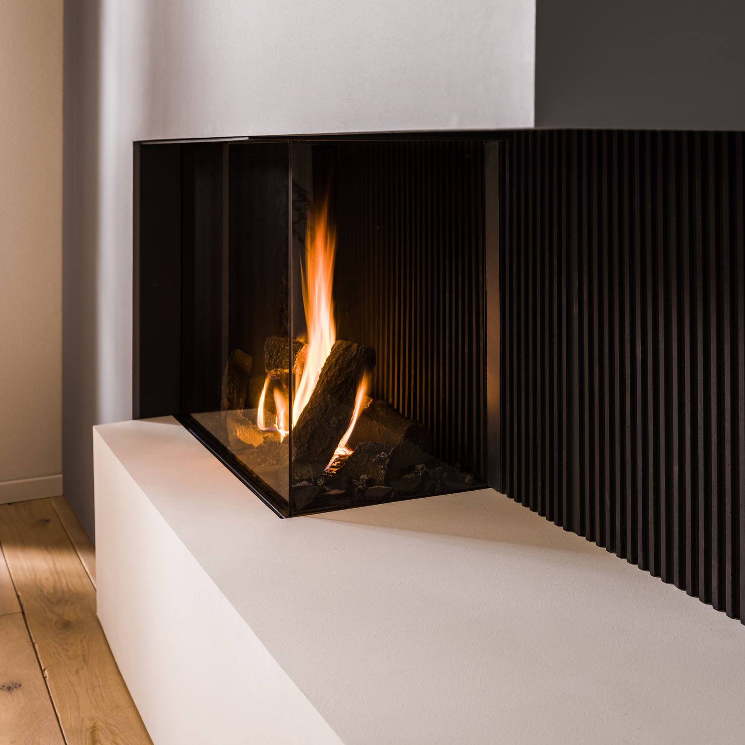 Trimline Fires Trimline 83 Corner Right Gas Kamineinsatz G30/G31