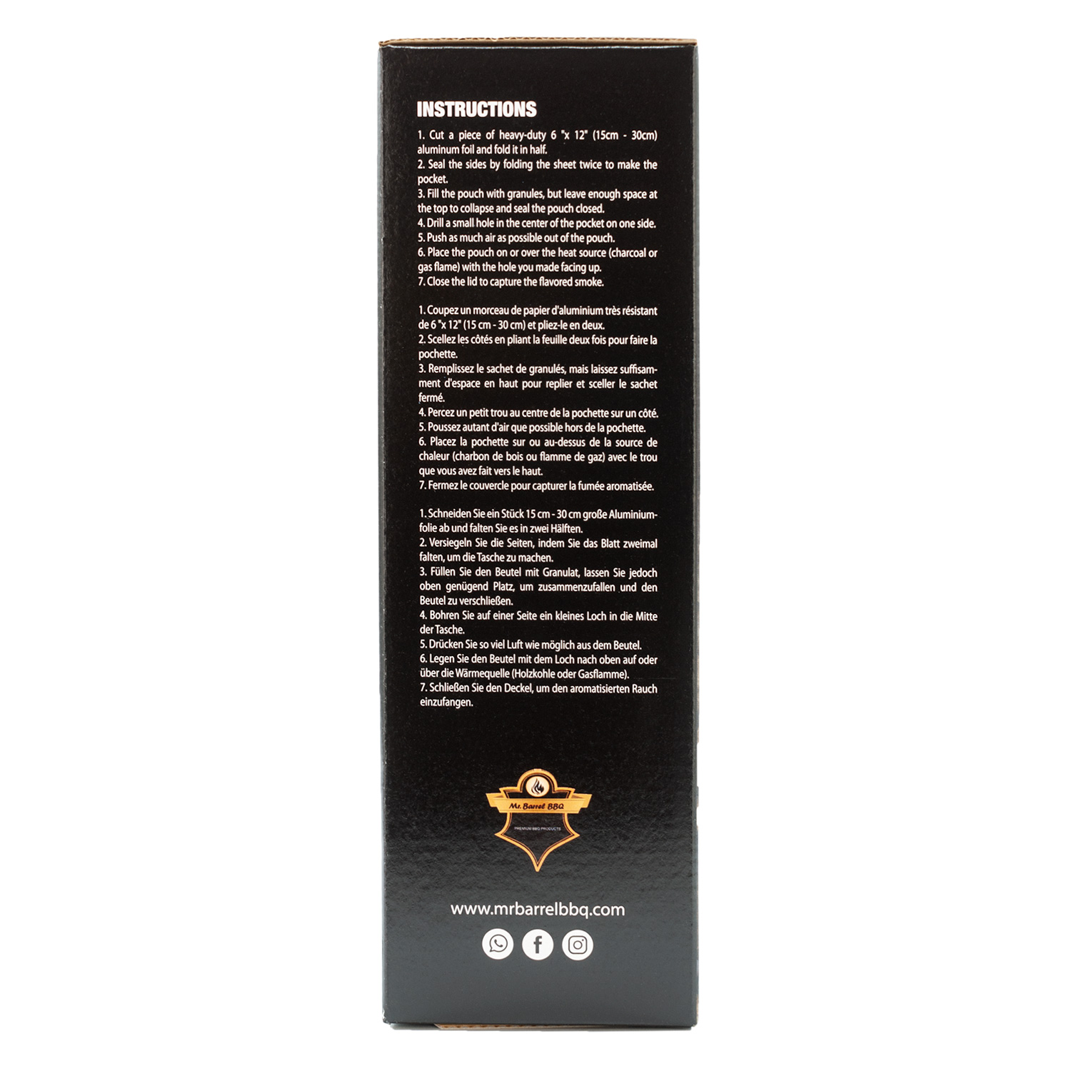 Mr. Barrel BBQ Smoking Pellets L Grapevine, 2 kg