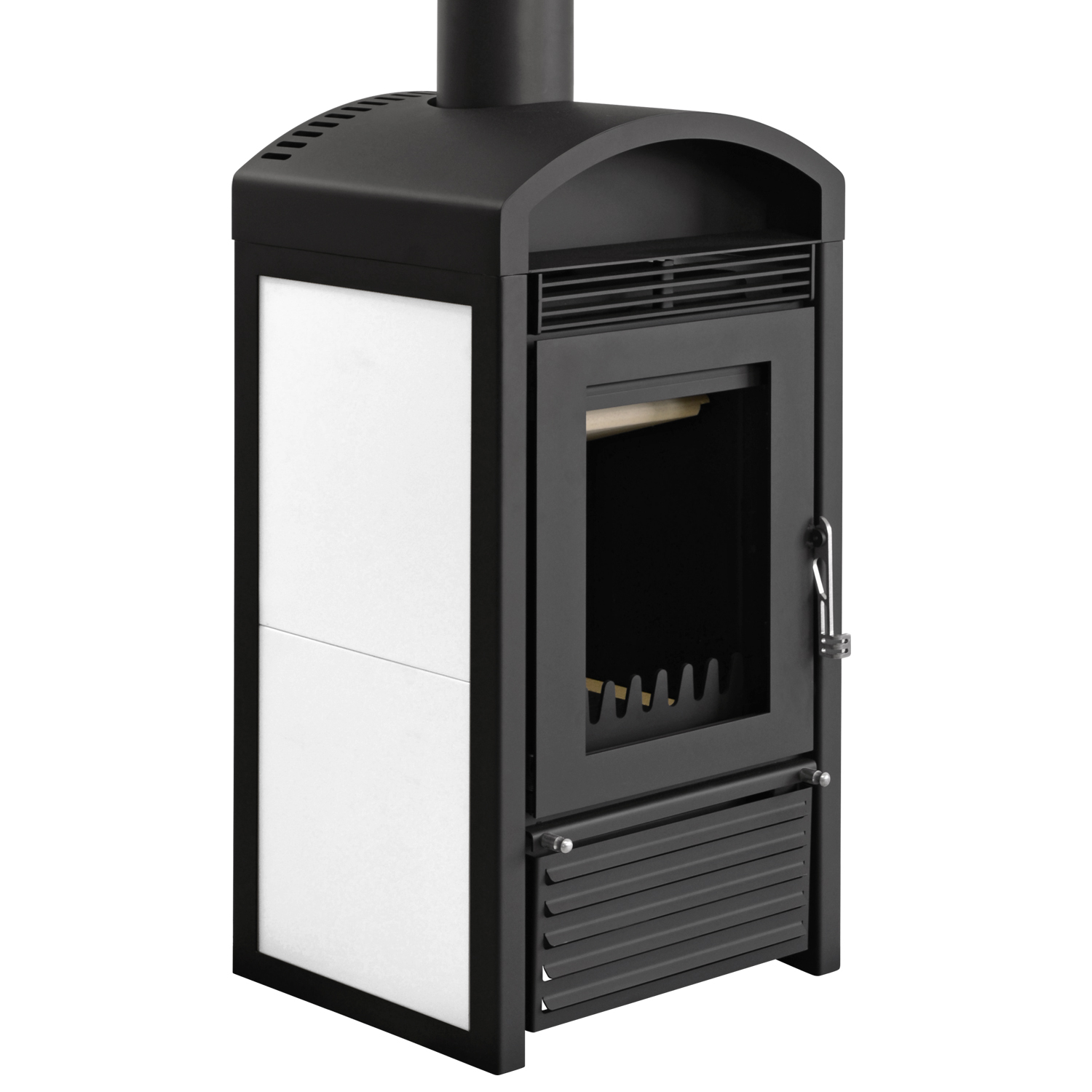 Schmitzker Marbella Mini Stahl Weiß Set + mit Pufferspeicher TPSR 300L + SWT, inkl. Isolierung