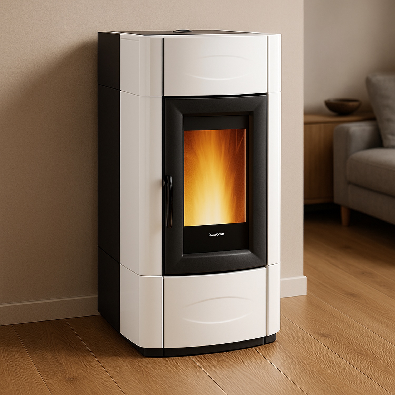 Extraflame ISIDORA IDRO H20 5.0 EVO - Weiss wassergeführter Pelletofen EVOLUTION LINE