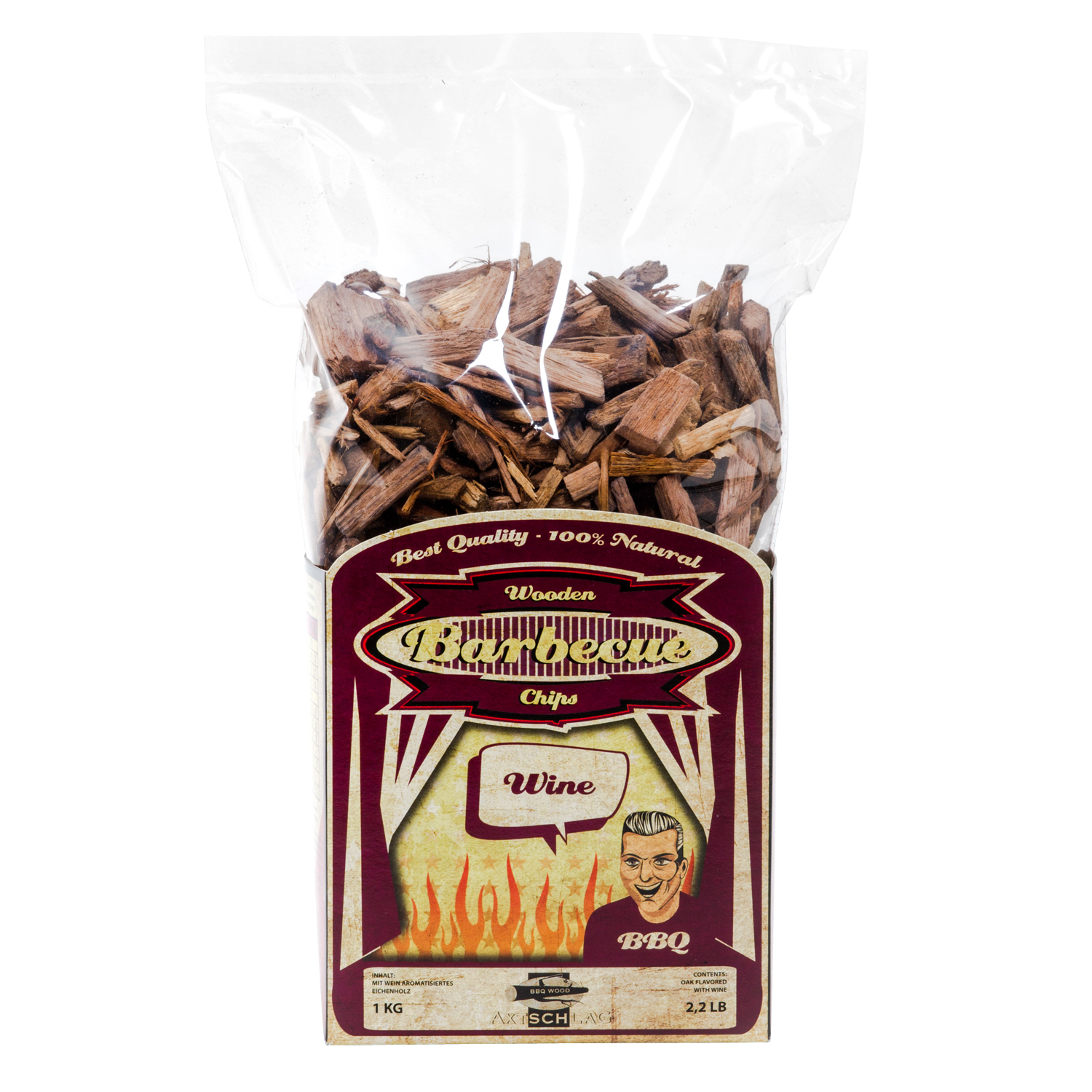 Axtschlag Wood Smoking Chips Wein-Eiche 1 kg