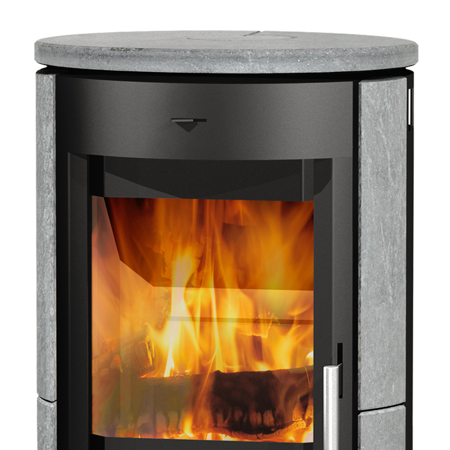 Fireplace Zaria Kaminofen Stahl Schwarz | Speckstein Fireplace Zaria Kaminofen Stahl Schwarz | Speckstein