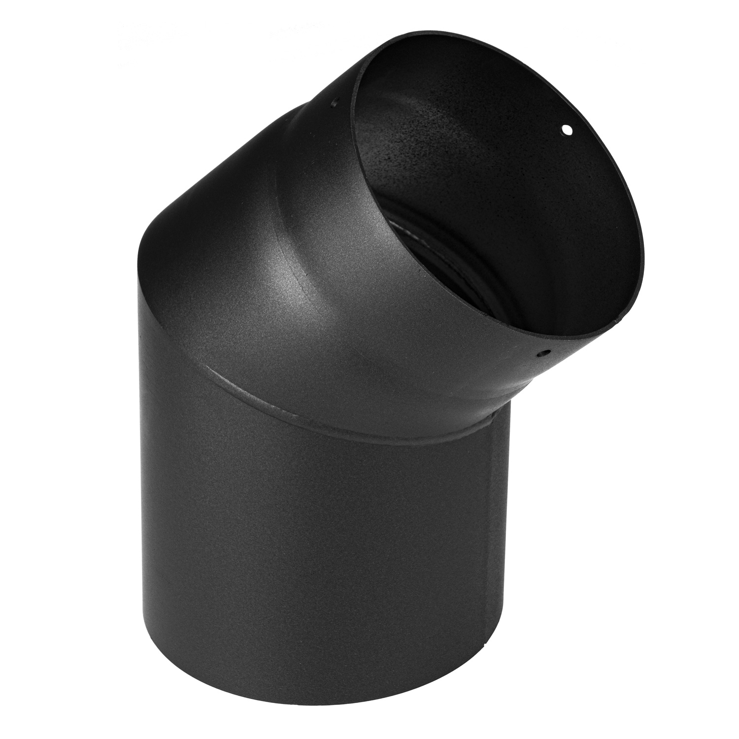 Raik Rauchrohr / Ofenrohr gebogen 130mm - 45° Schwarz