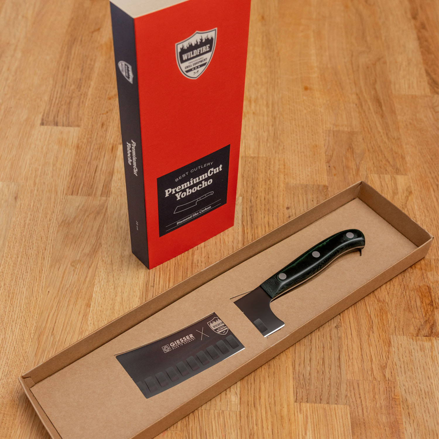 Big Green Egg Wildfire x Giesser Messer Yabocho / DLC beschichtet