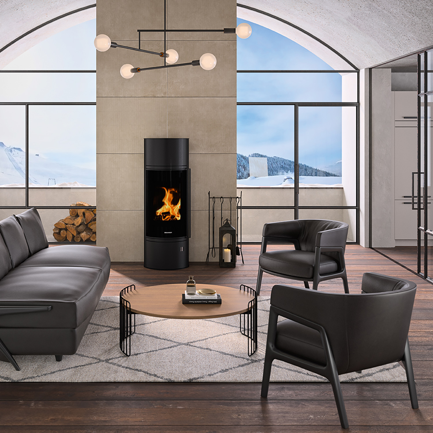 Oranier+ Arena W+ 2.0 Kaminofen pureBLACK Sonderedition