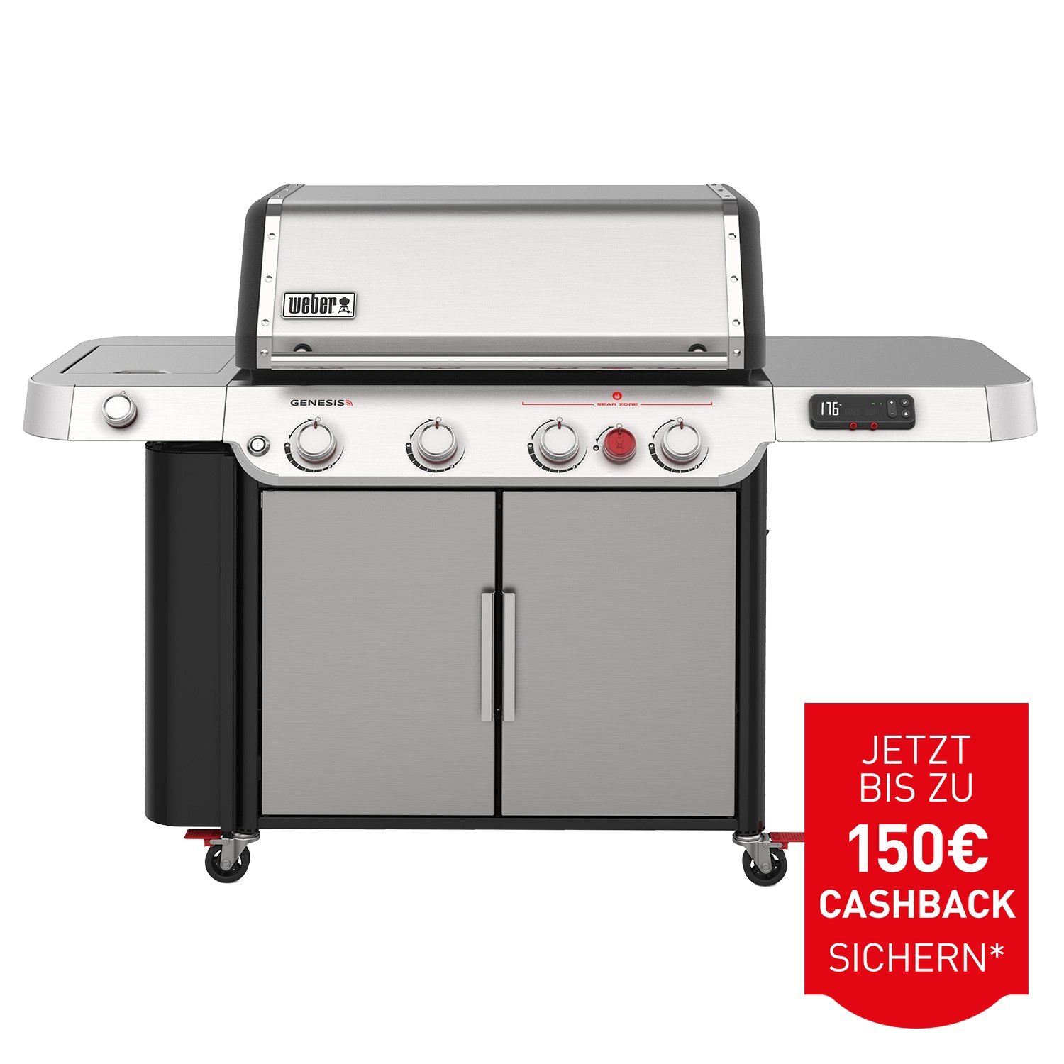 Weber Genesis SX-435 Smart Gas-Grillstation Edelstahl
