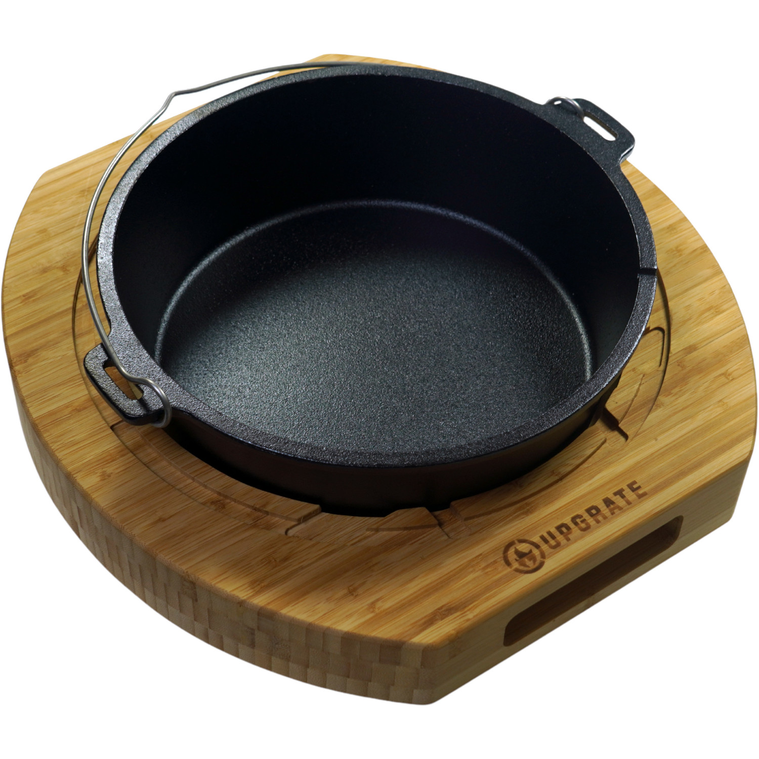 UPGRATE BBQ Chef Board passend für Weber GBS System im Set mit Feuergott Dutch Oven 6l