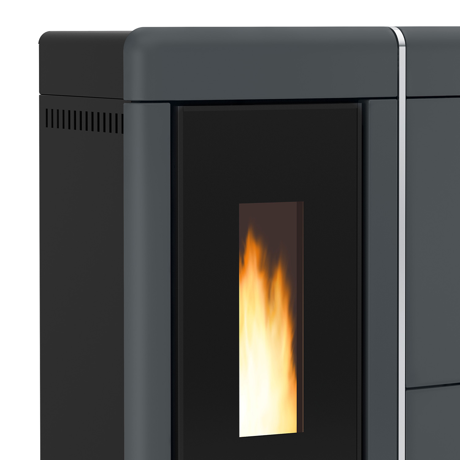 Extraflame Evolution Line Evelyne Idro 2.0 Wasserführender Pelletofen Majolika Grau