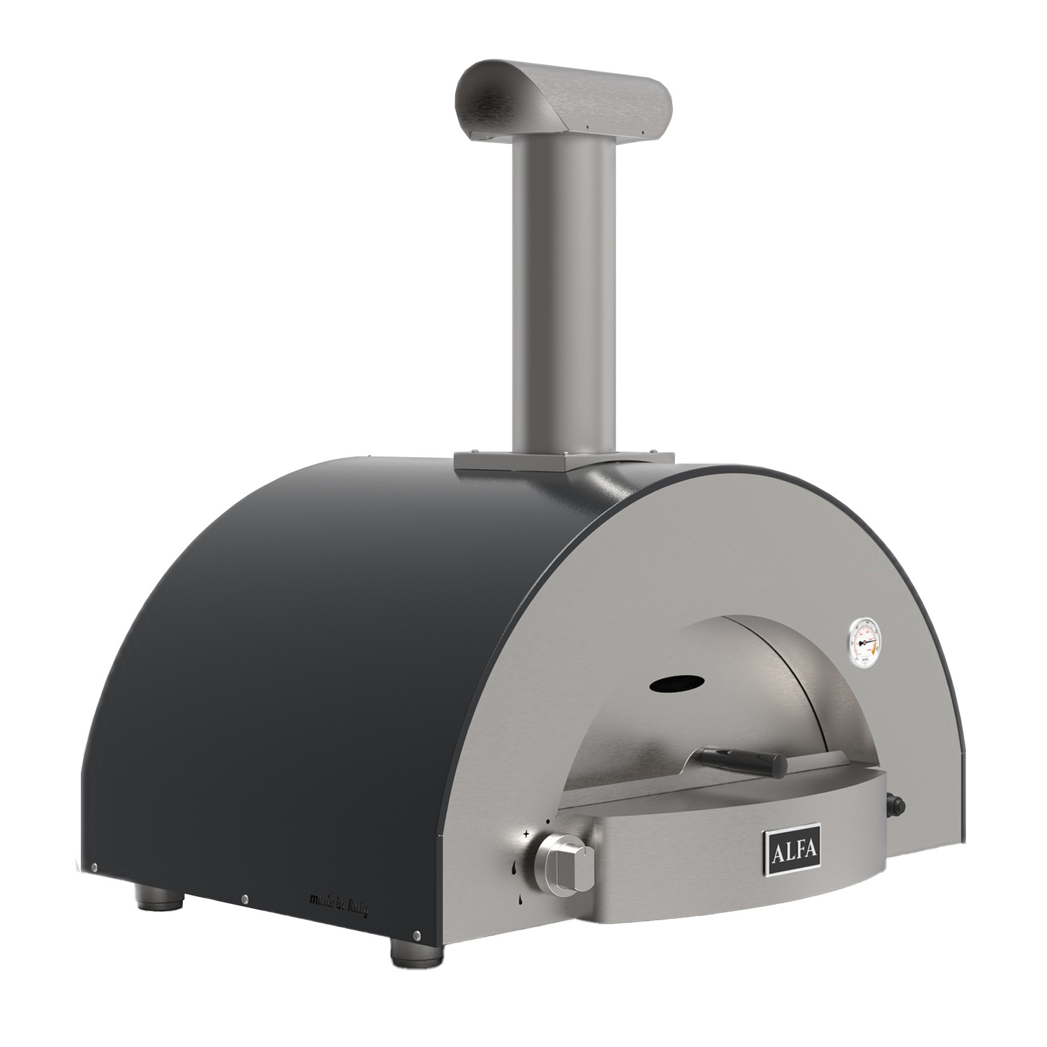 Alfa Classico 2 Pizze Pizzaofen Hybrid Schiefer Grau
