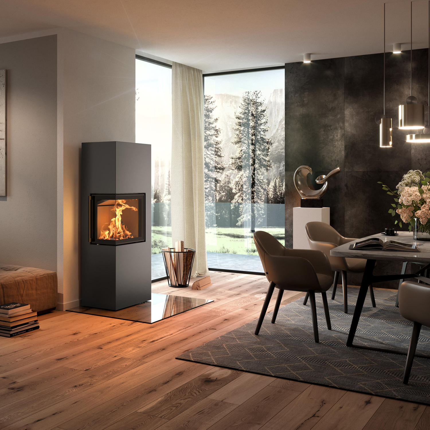 Spartherm Lungo 2L Kaminofen Titan